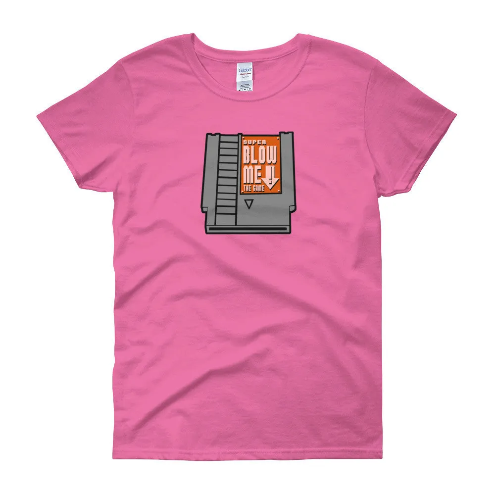 Super Blow Me Cartridge Fitted T-Shirt
