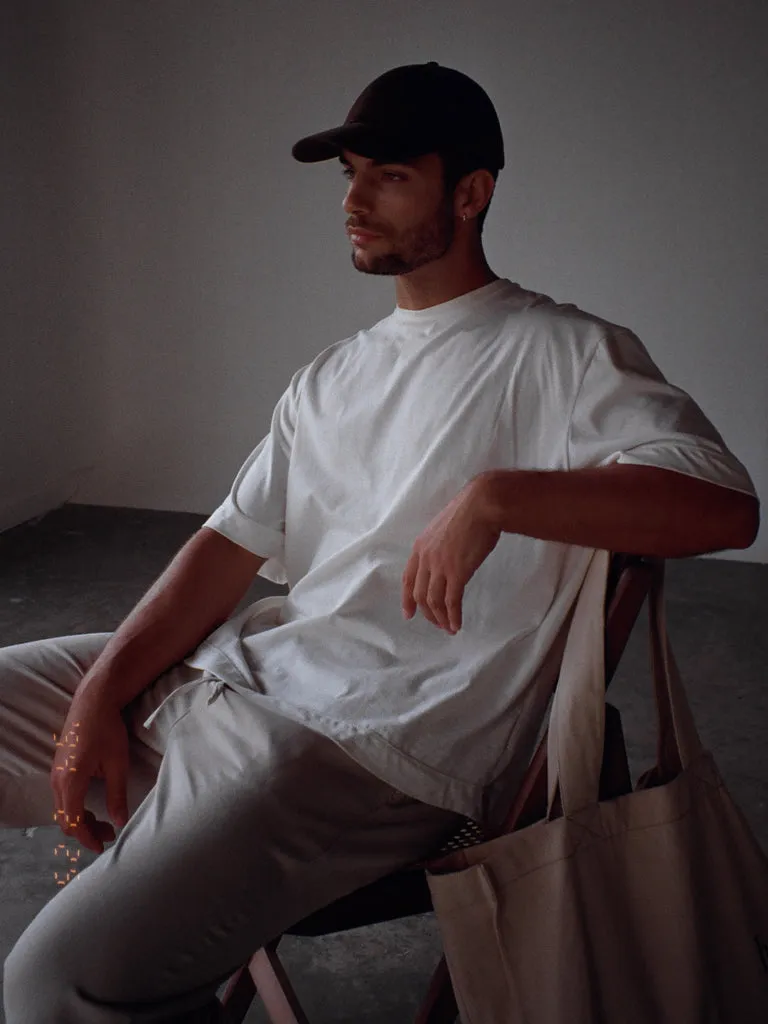 SUPER OVERSIZED T-SHIRT - CREAMY