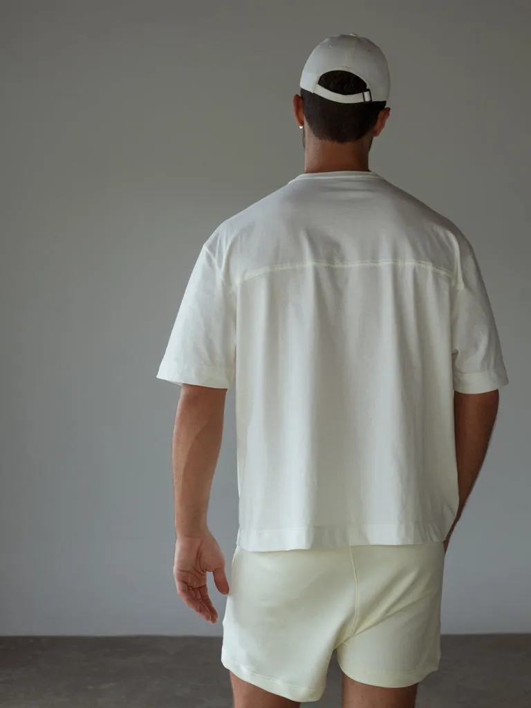 SUPER OVERSIZED T-SHIRT - CREAMY