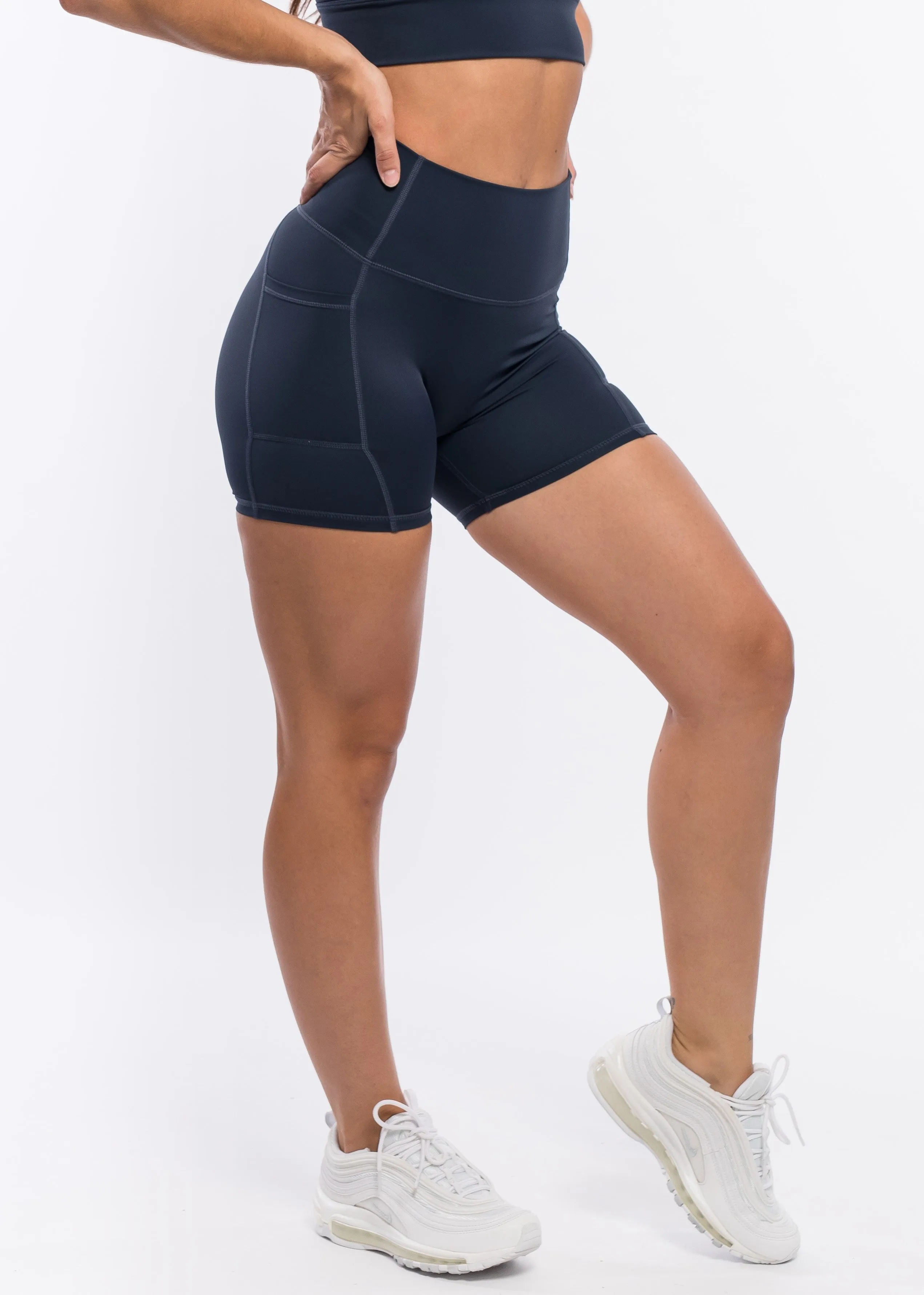Super Scrunch Shorts - Navy