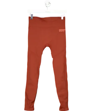Superdry Red Train Seamless 7/8 Tight Leggings UK 10
