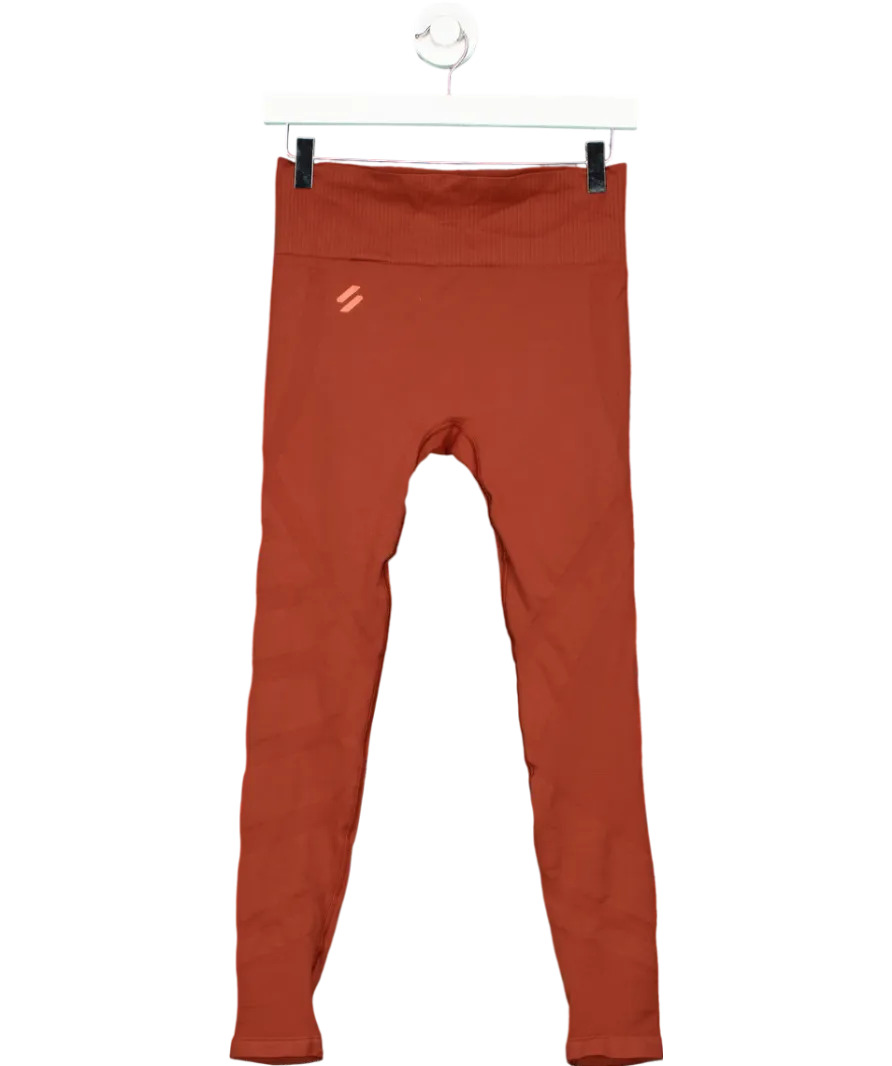 Superdry Red Train Seamless 7/8 Tight Leggings UK 10