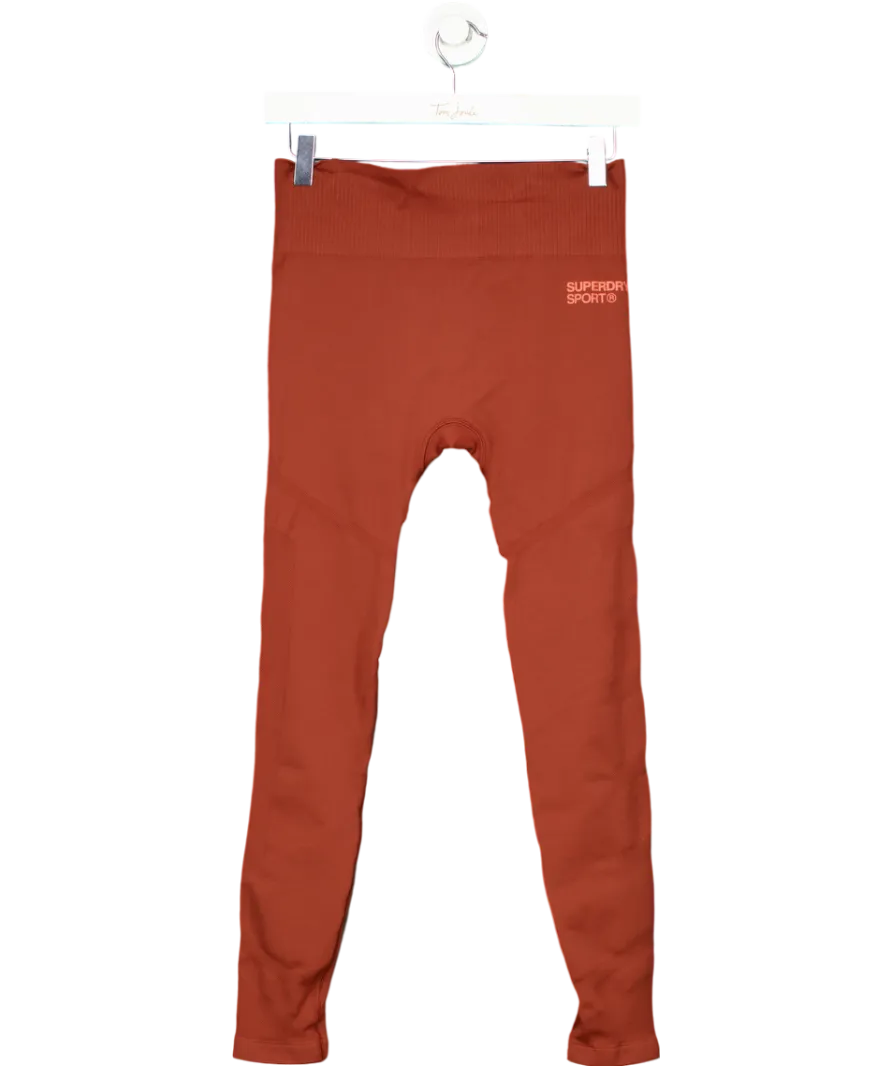 Superdry Red Train Seamless 7/8 Tight Leggings UK 10
