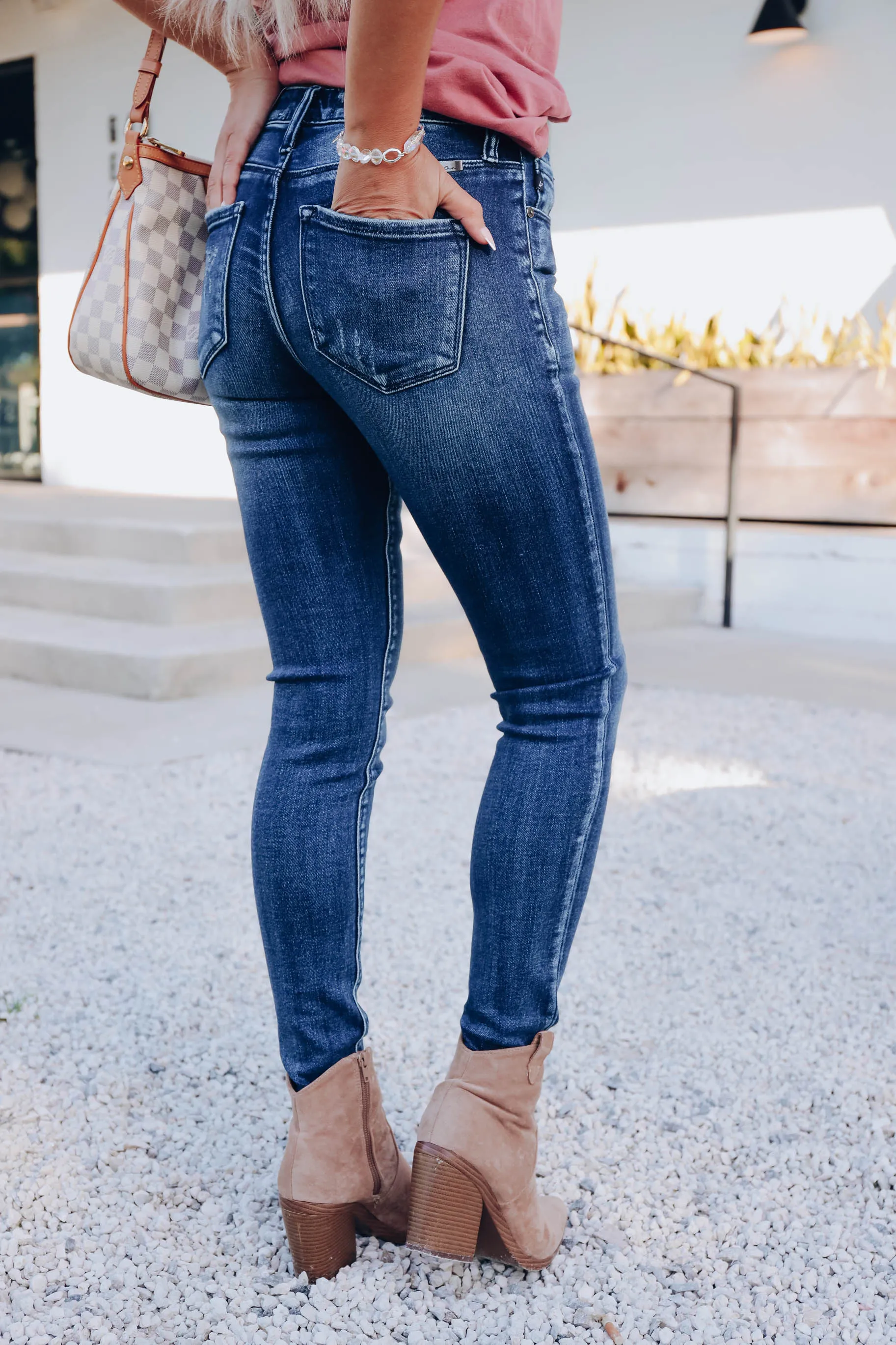 Taelynn Skinny Jeans - Dark