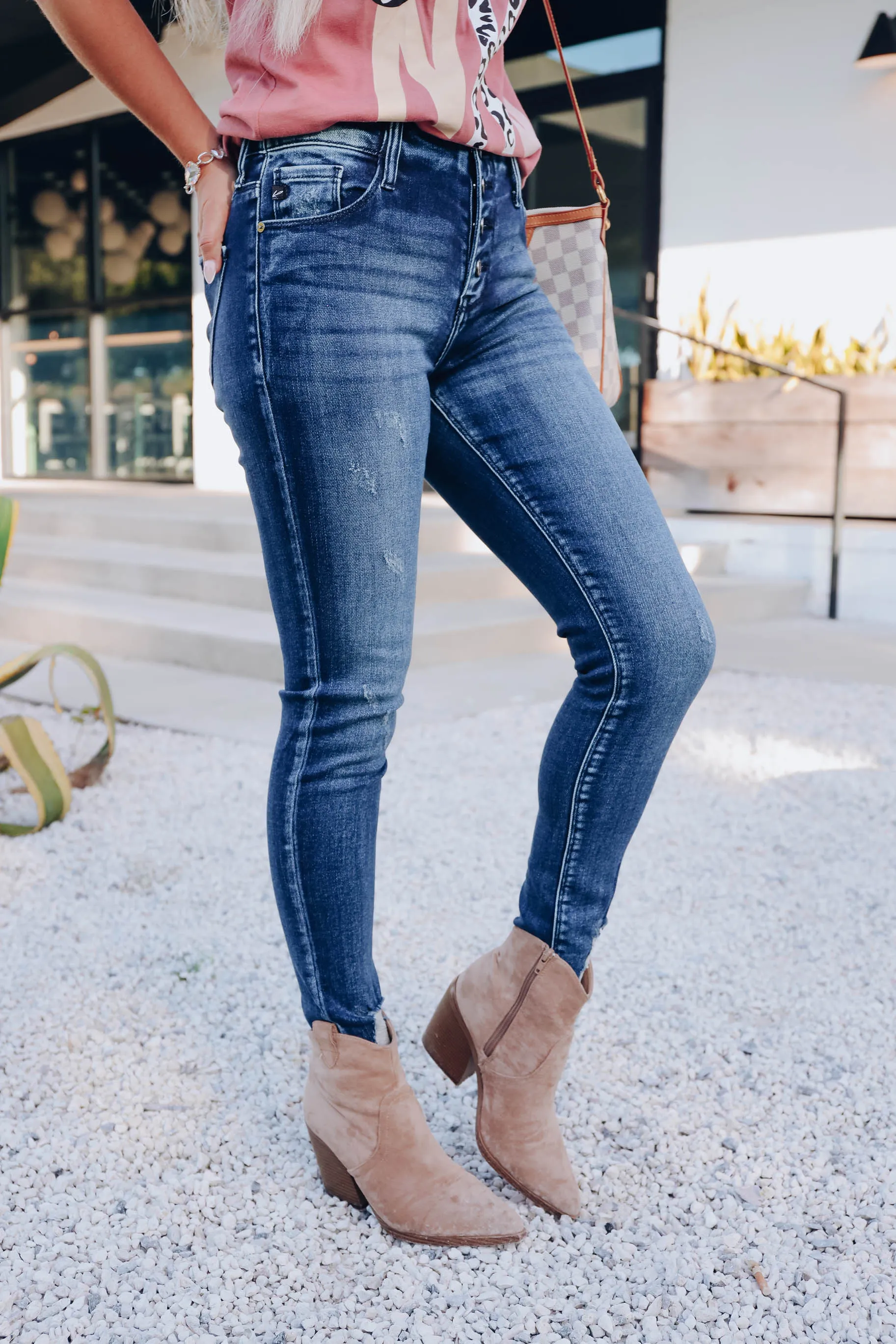 Taelynn Skinny Jeans - Dark