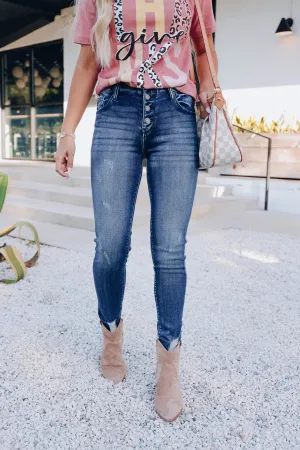 Taelynn Skinny Jeans - Dark