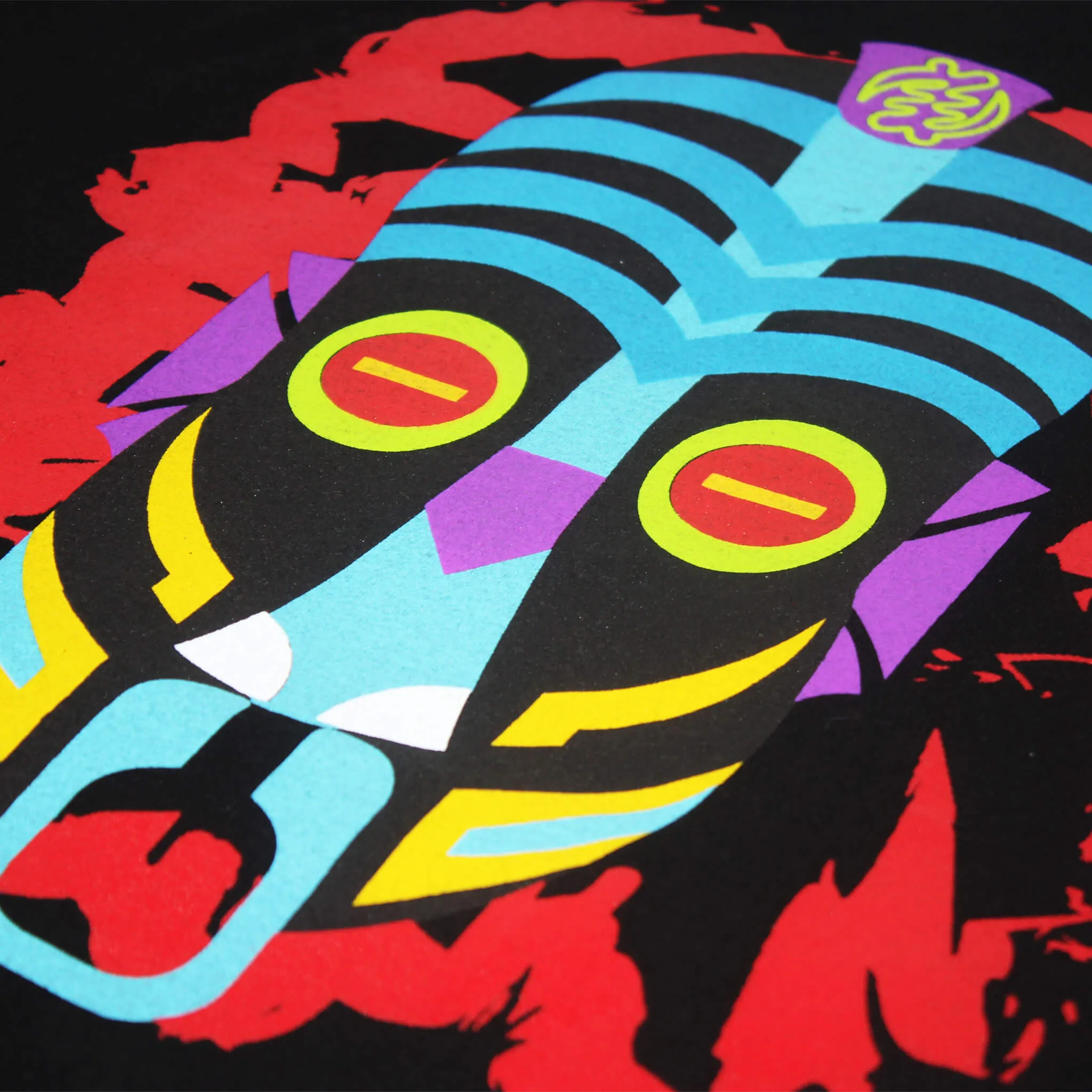 TAGAZANGA RED SMOKE WARRIOR MASK (UNISEX SHORT SLEEVE T-SHIRT)