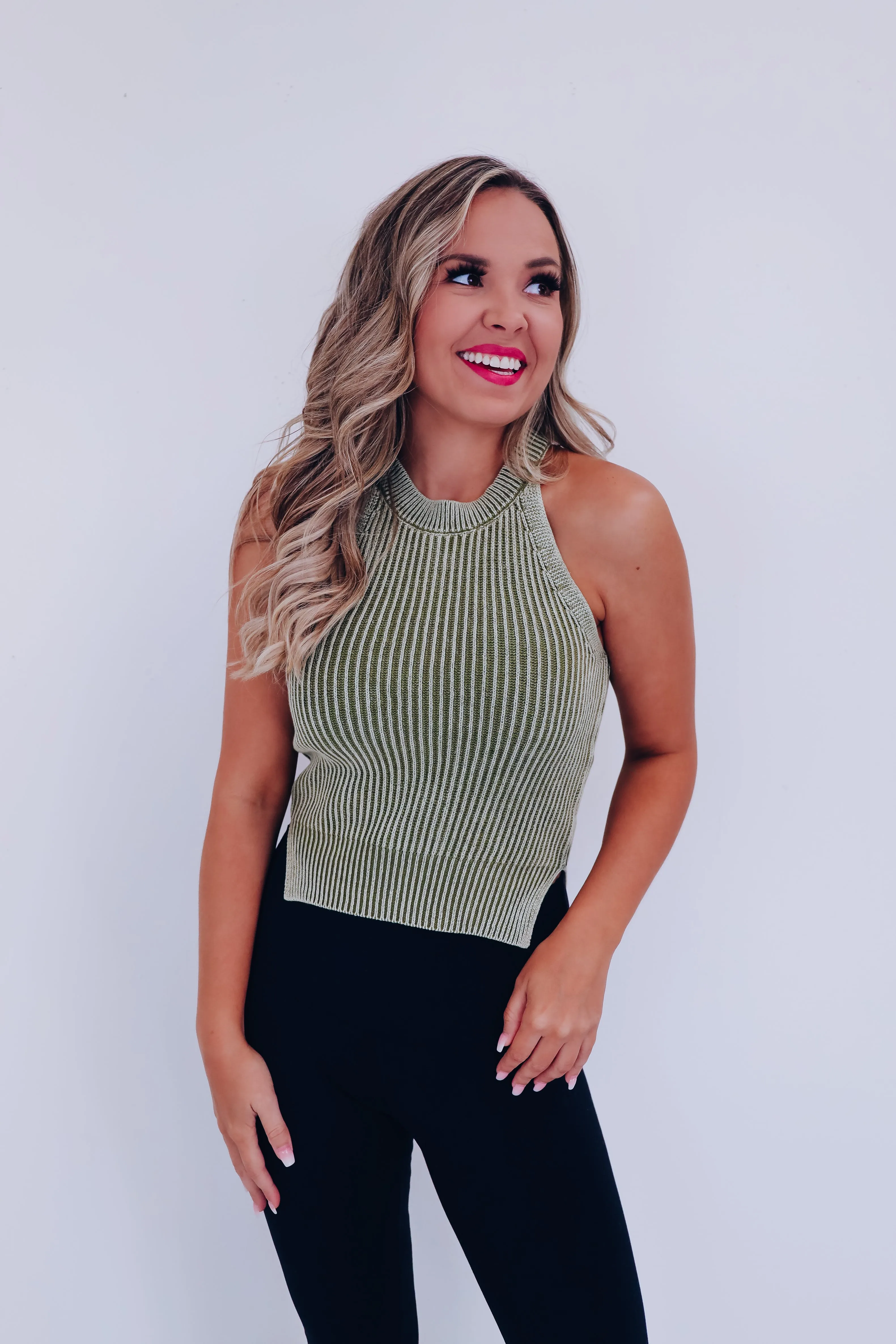 Tala Racerback Tank Top - Olive