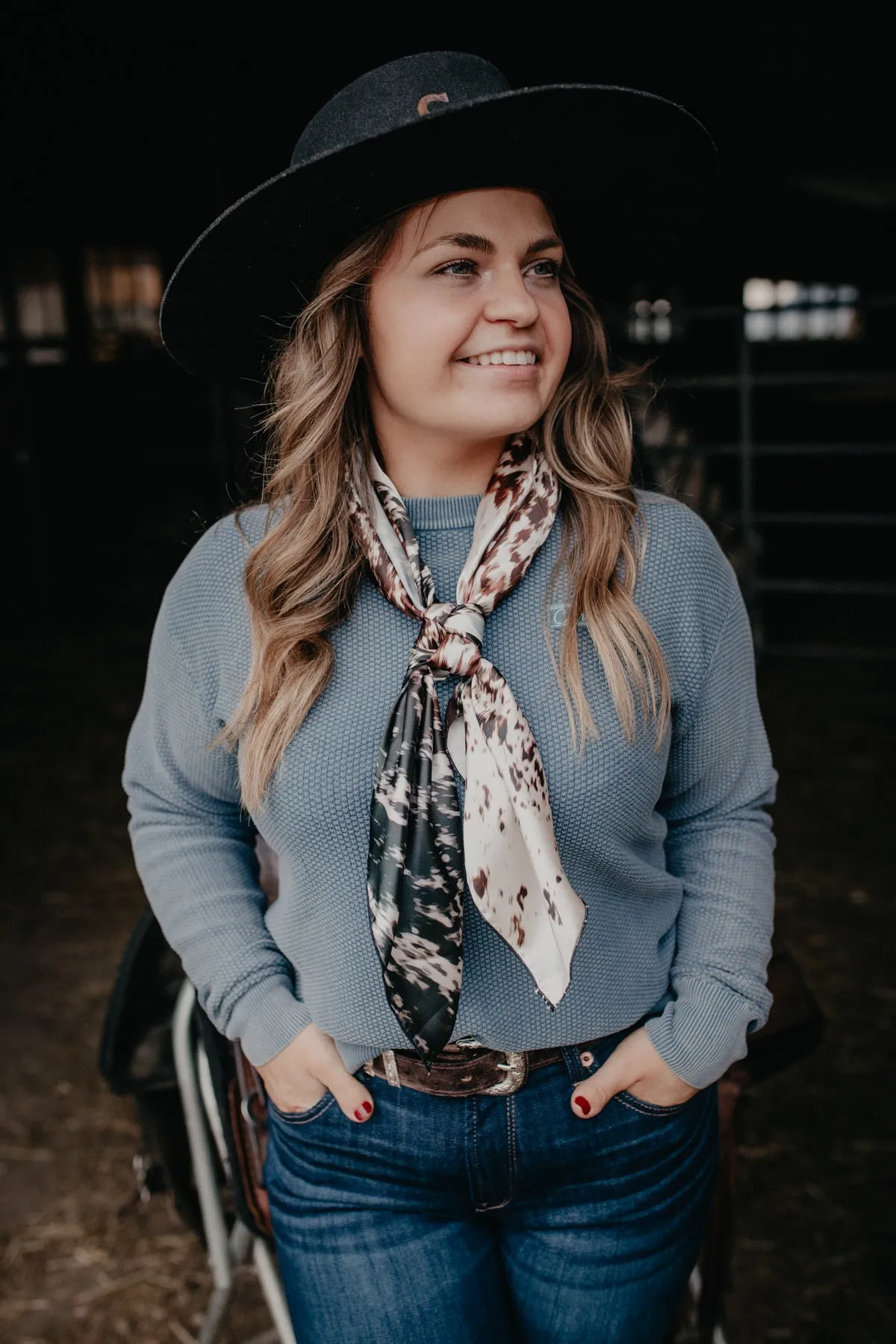 'Tallahassee' Womens Cornflower Blue Pullover by CINCH (S & XXL ONLY)