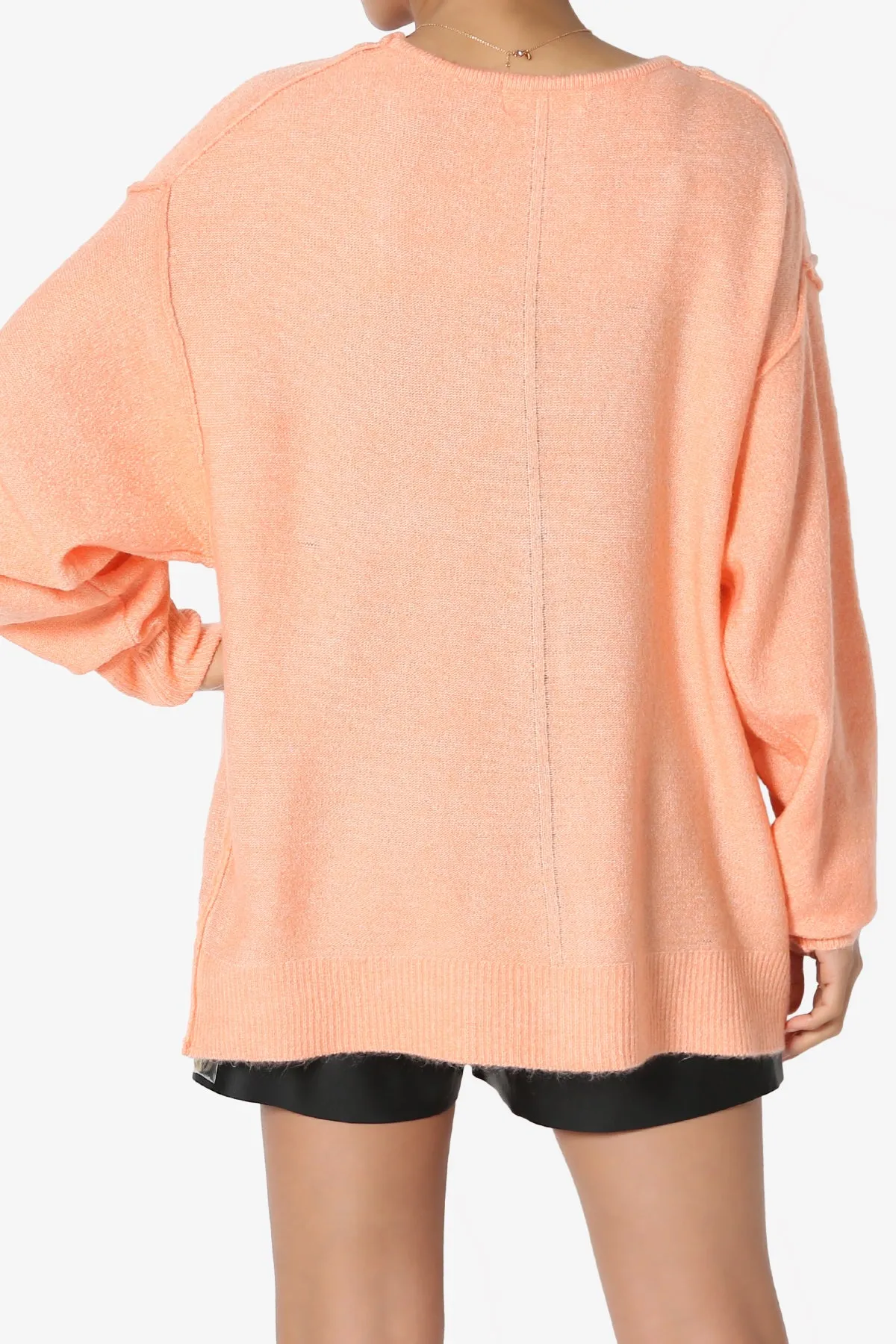 Taryn Loose Melange Knit Cardigan PLUS