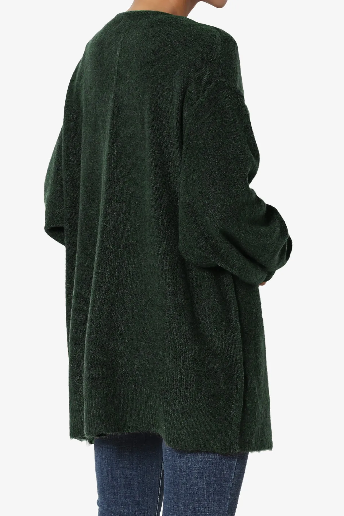 Taryn Loose Melange Knit Cardigan PLUS