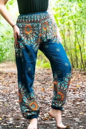 Teal Mandala Pants