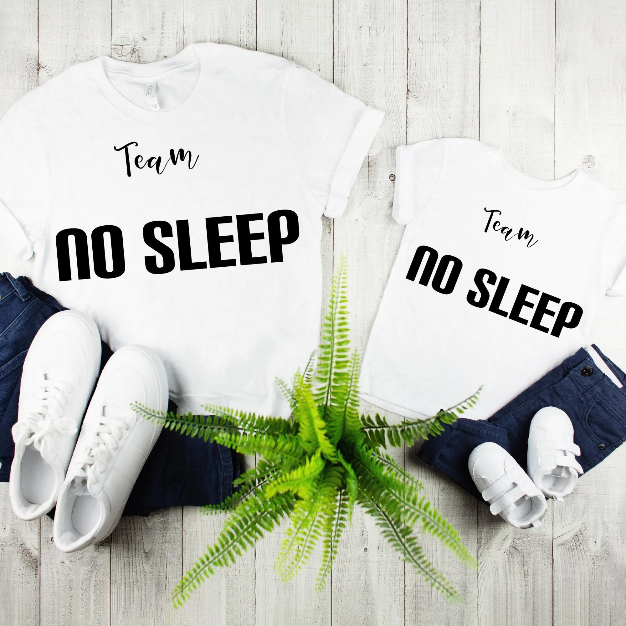 Team No Sleep Dad and Baby Tee, Father and Son Matching Shirts , Father Daughter Matching, Father Son Matching Shirts, Matching Family Shirt