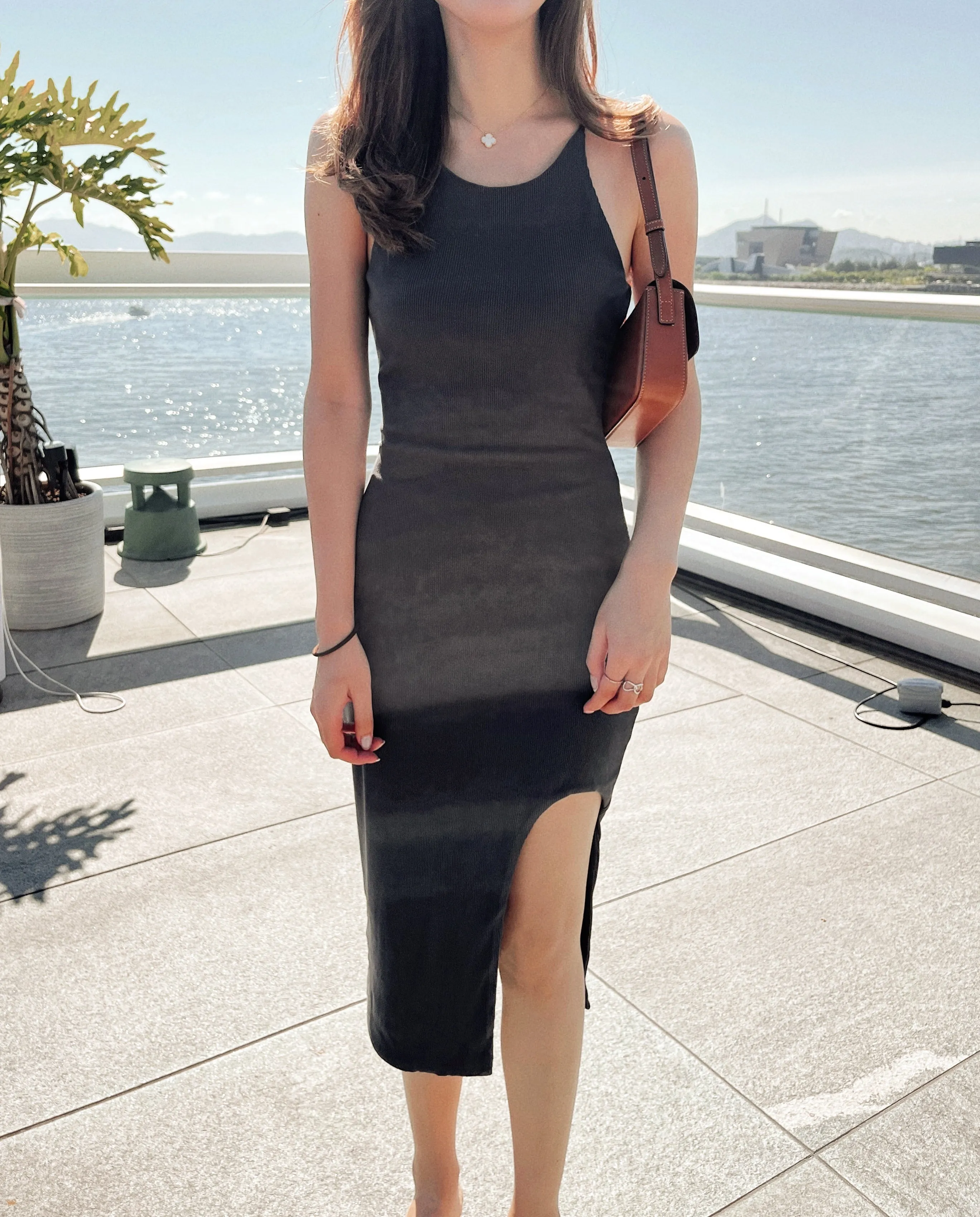 Tessa Slit Midi Dress