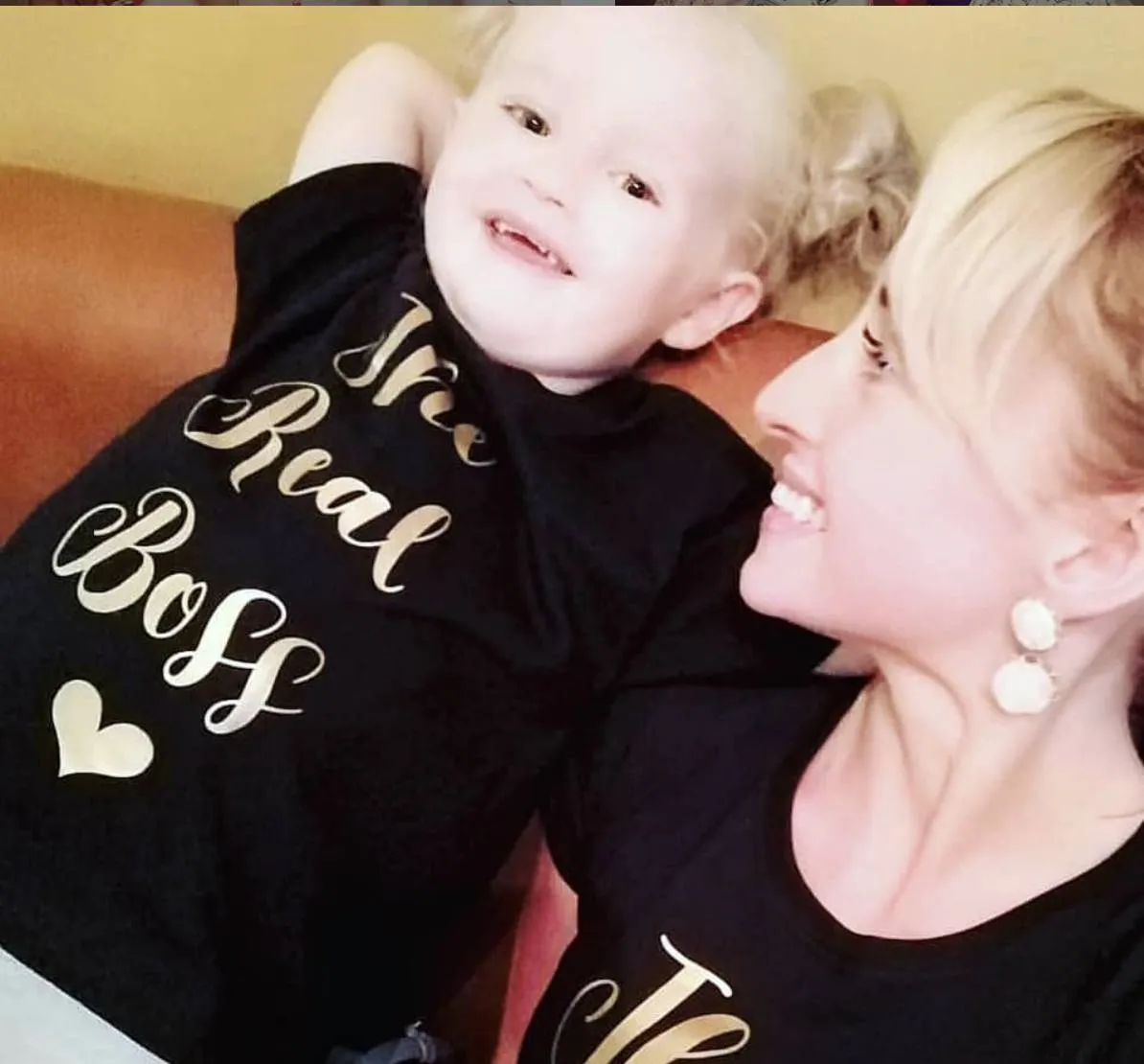 The Boss & The Real Boss Matching Mother and Daughter T-Shirt Set