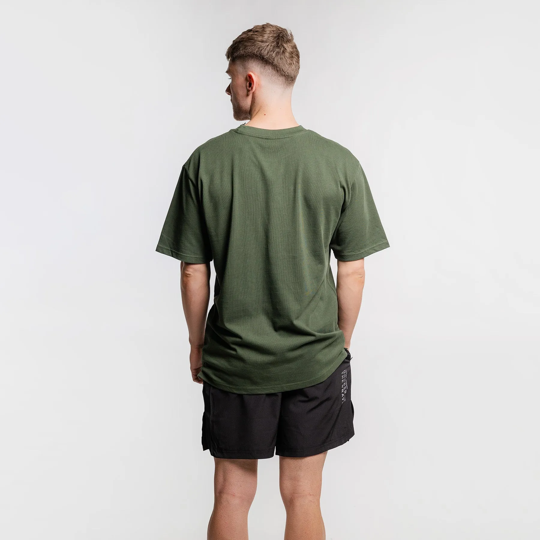 THE BRAVE - LIFESTYLE OVERSIZED T-SHIRT - DARK OLIVE