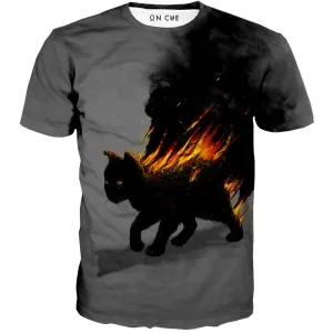 The Cat Is On Fire T-Shirt