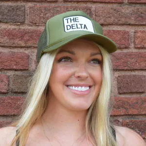 The Delta Patch Hat Green