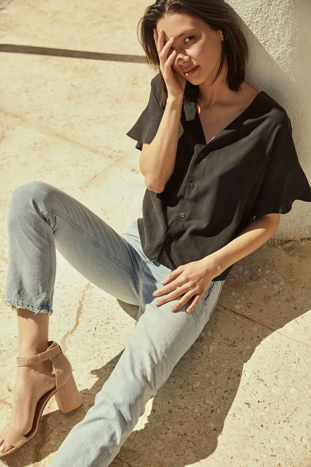 The Flounce Sleeve Blouse