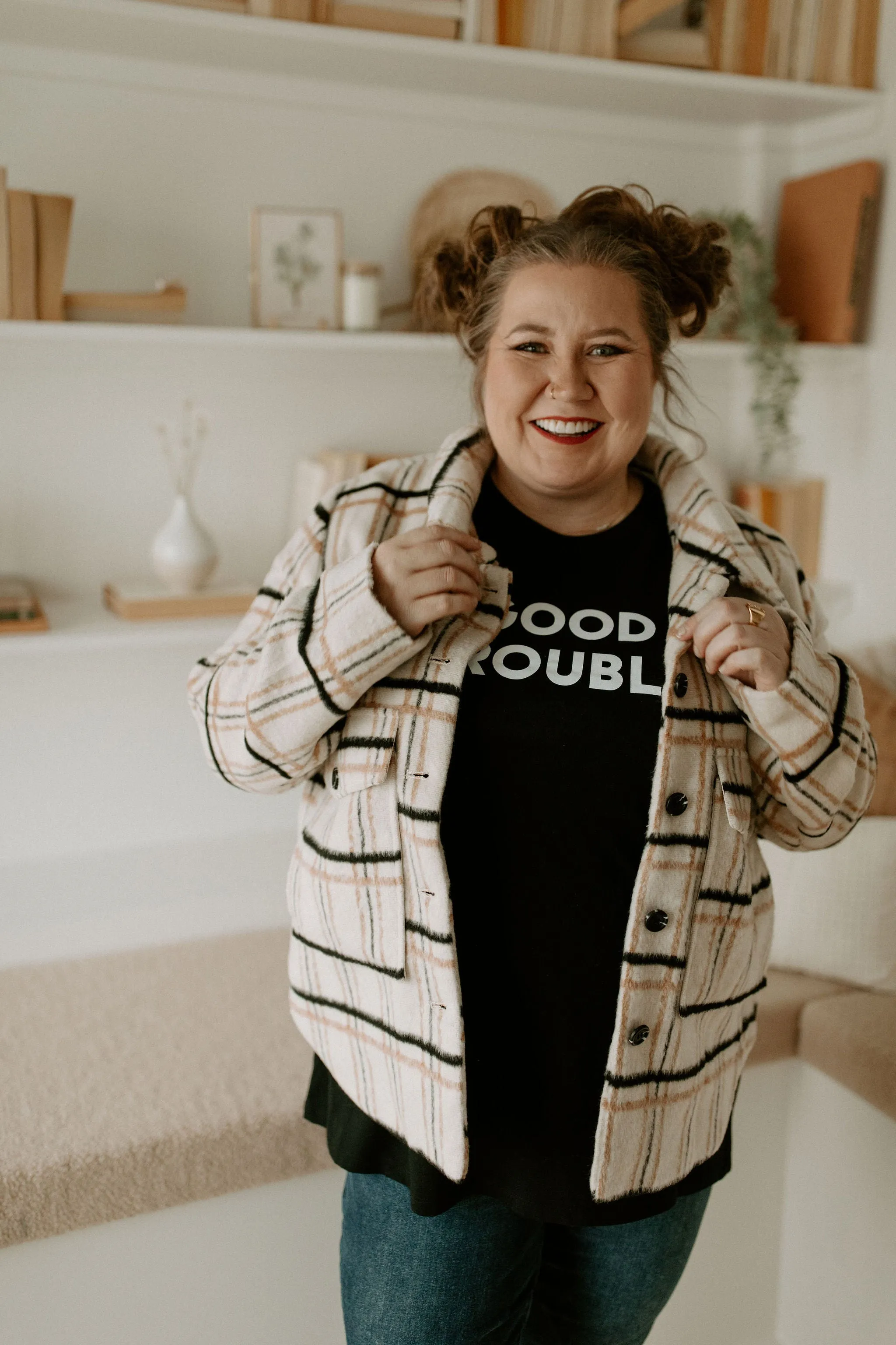 The Good Trouble T-Shirt - Black - PLUS