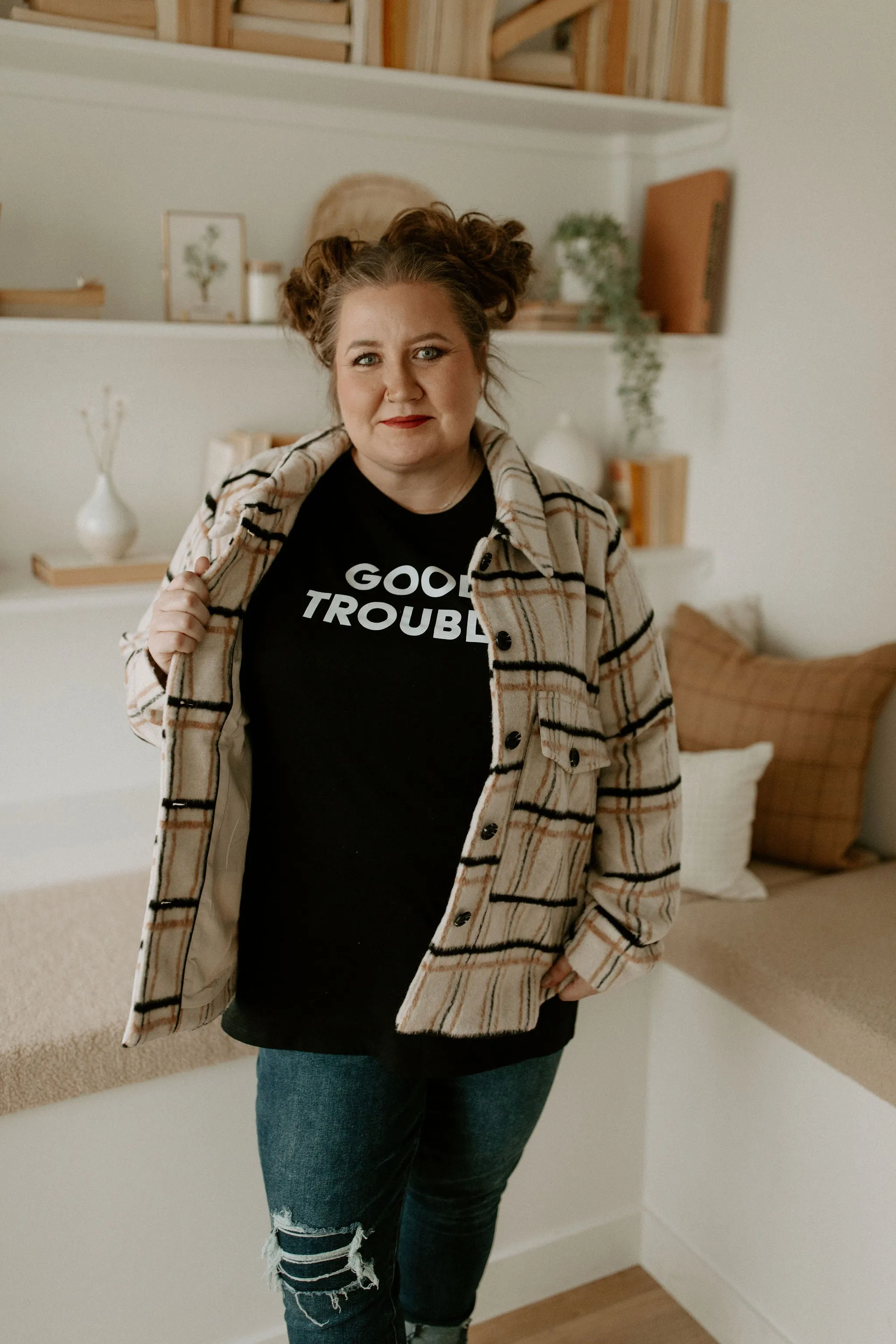 The Good Trouble T-Shirt - Black - PLUS