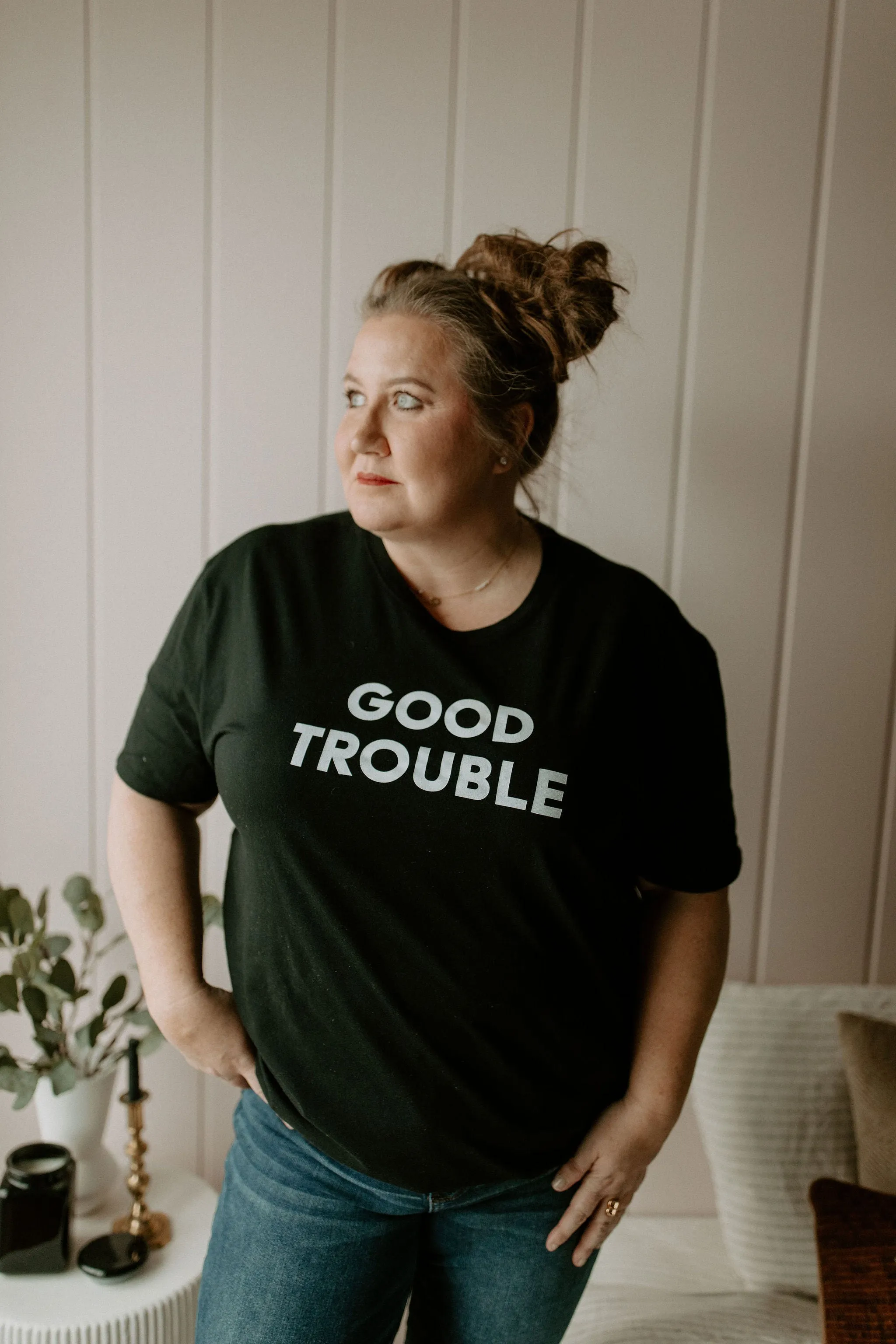 The Good Trouble T-Shirt - Black - PLUS