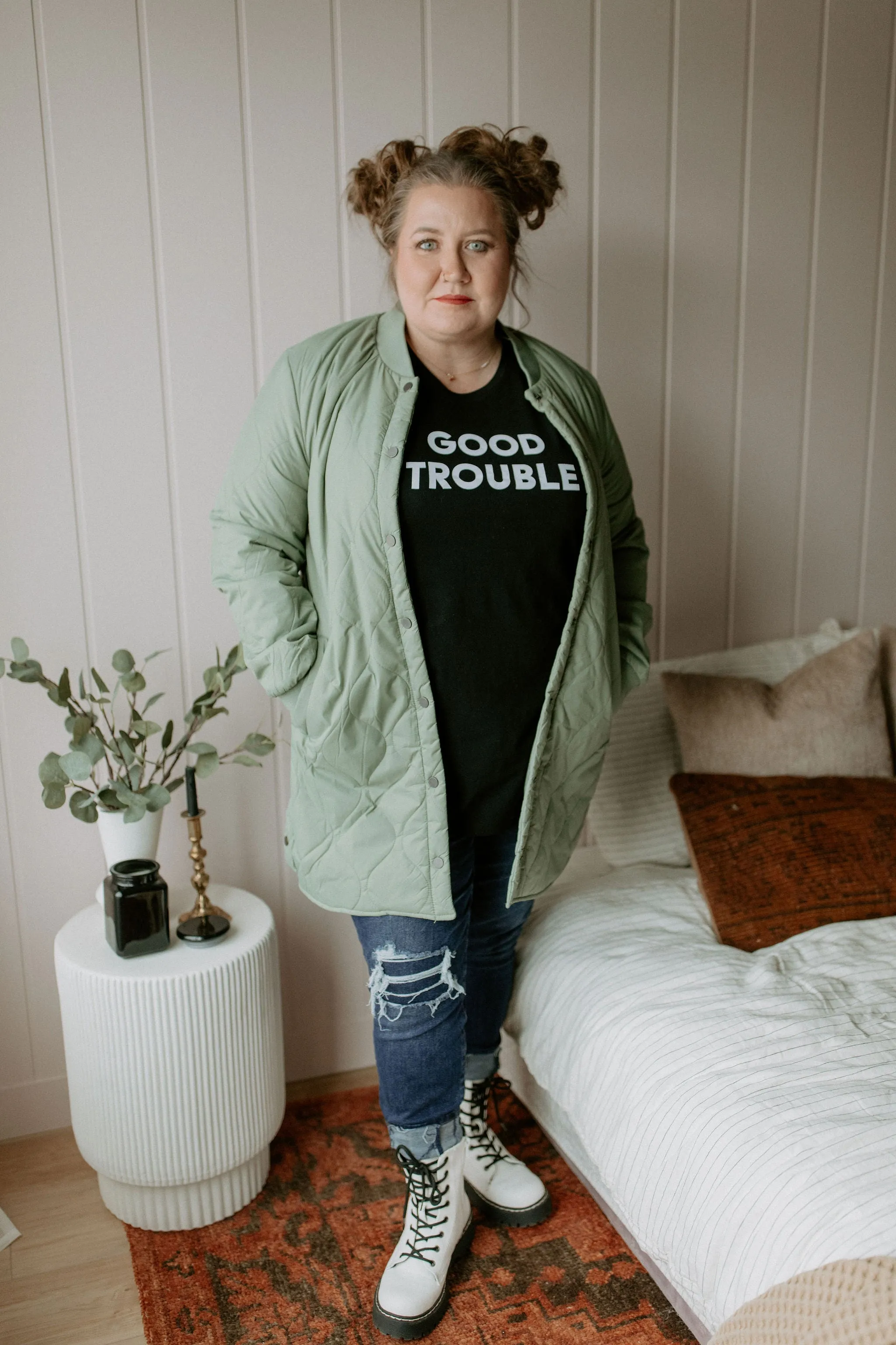 The Good Trouble T-Shirt - Black - PLUS