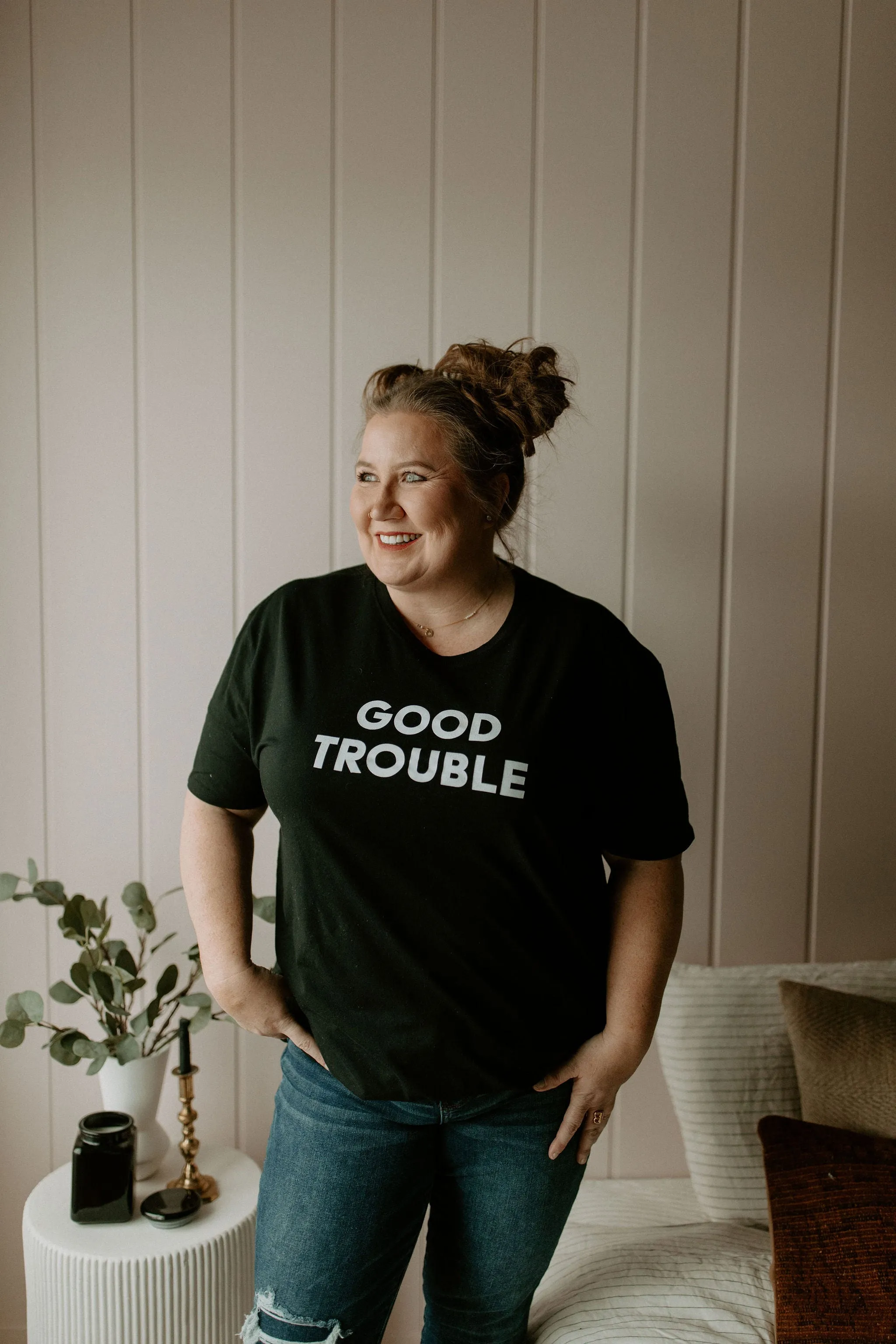 The Good Trouble T-Shirt - Black - PLUS