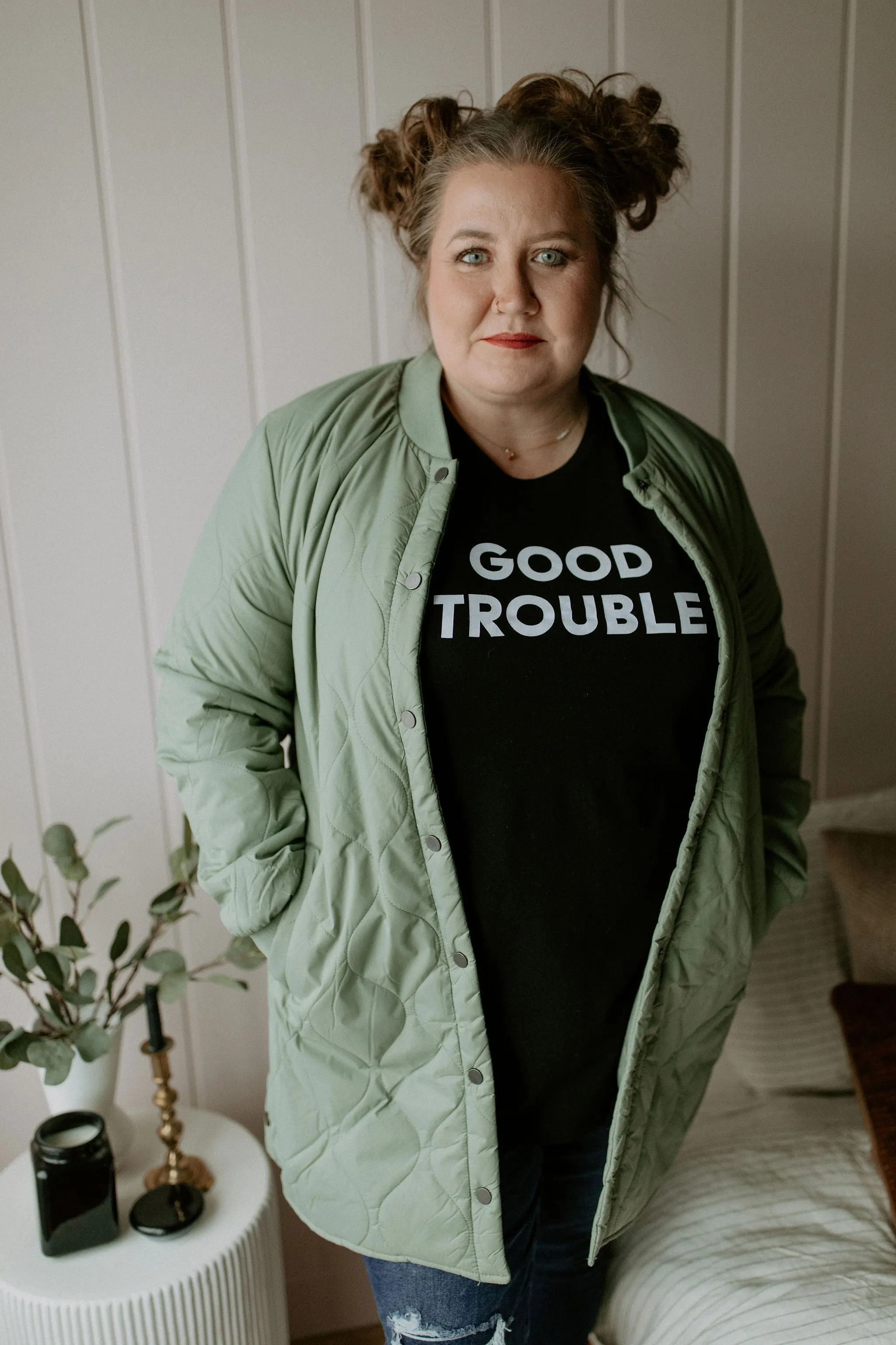 The Good Trouble T-Shirt - Black - PLUS