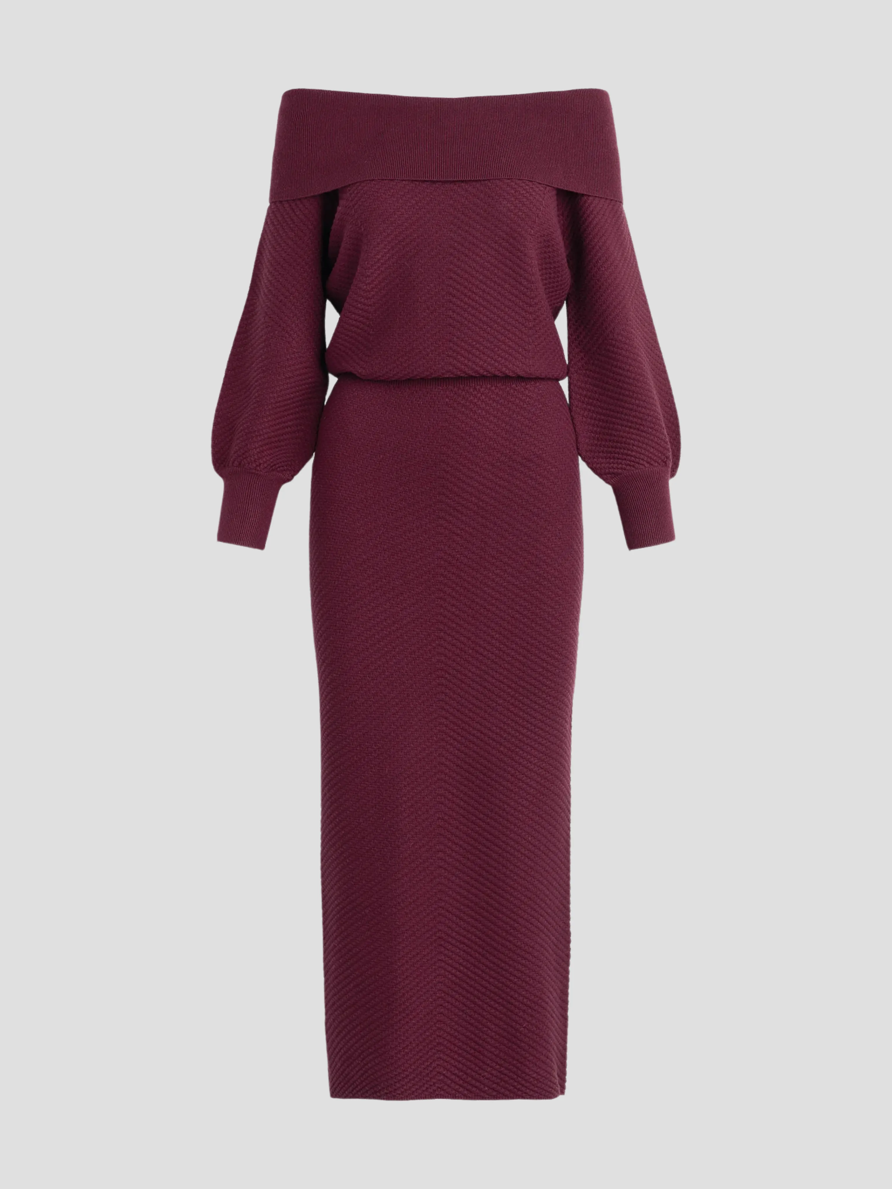 The Irene Dress in Burgundy