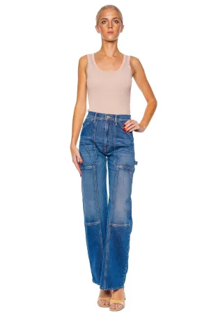 The Lasso Utility Sneak Wide Leg Jean