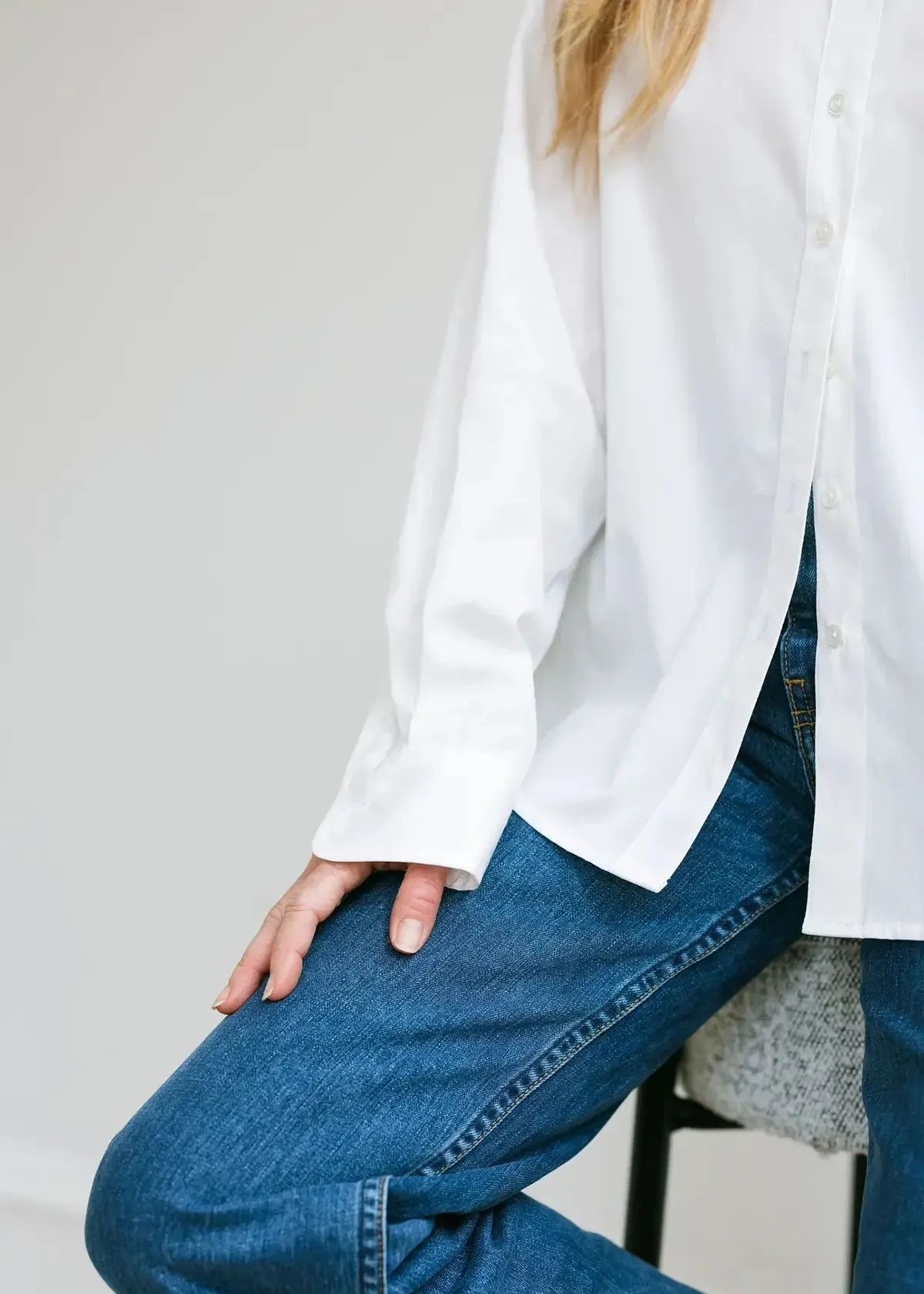 The Loren Top in White