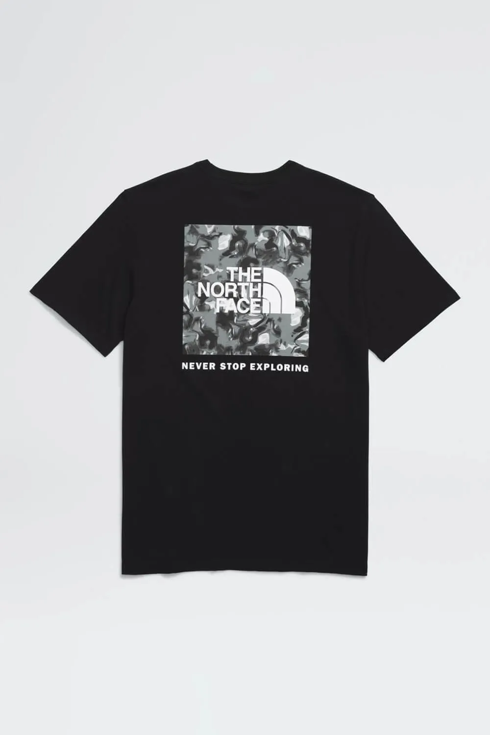 The North Face Never Stop Exploring Box Logo T-Shirt for Men in Black | NF0A812H-WZY-BLK