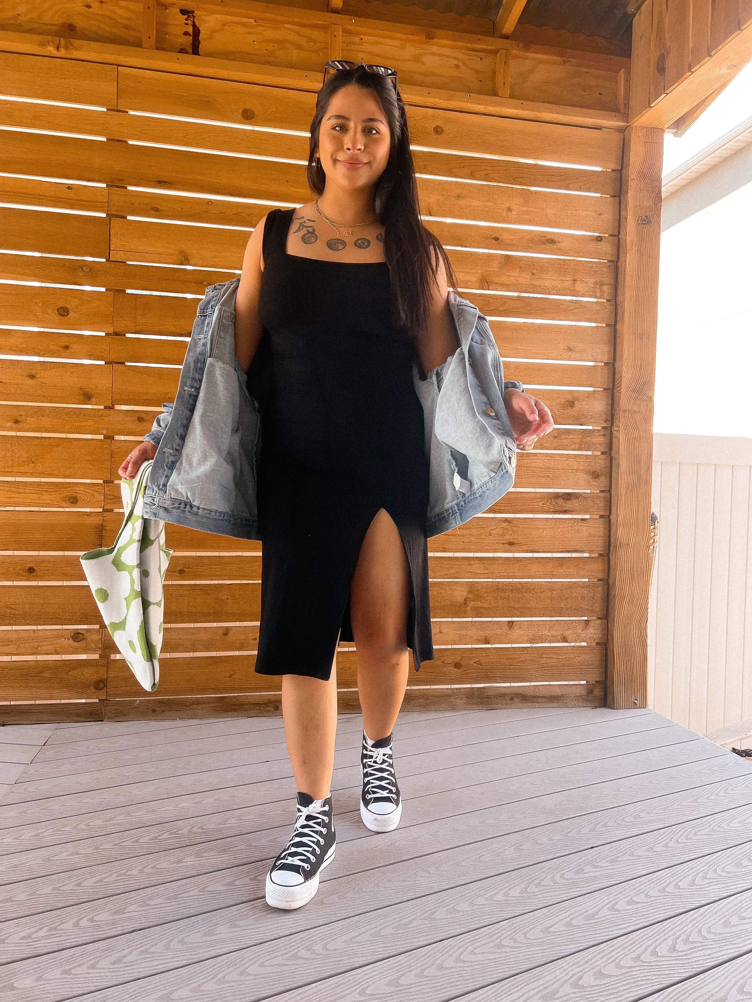 the reset side slit dress