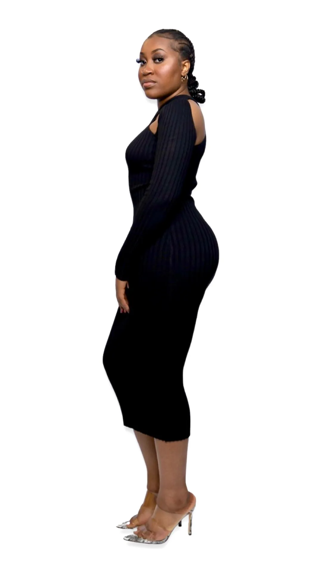THE ROXANNE DRESS (BLACK)