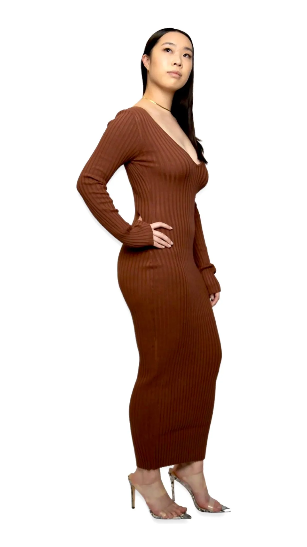 THE SASHA DRESS (COCOA)
