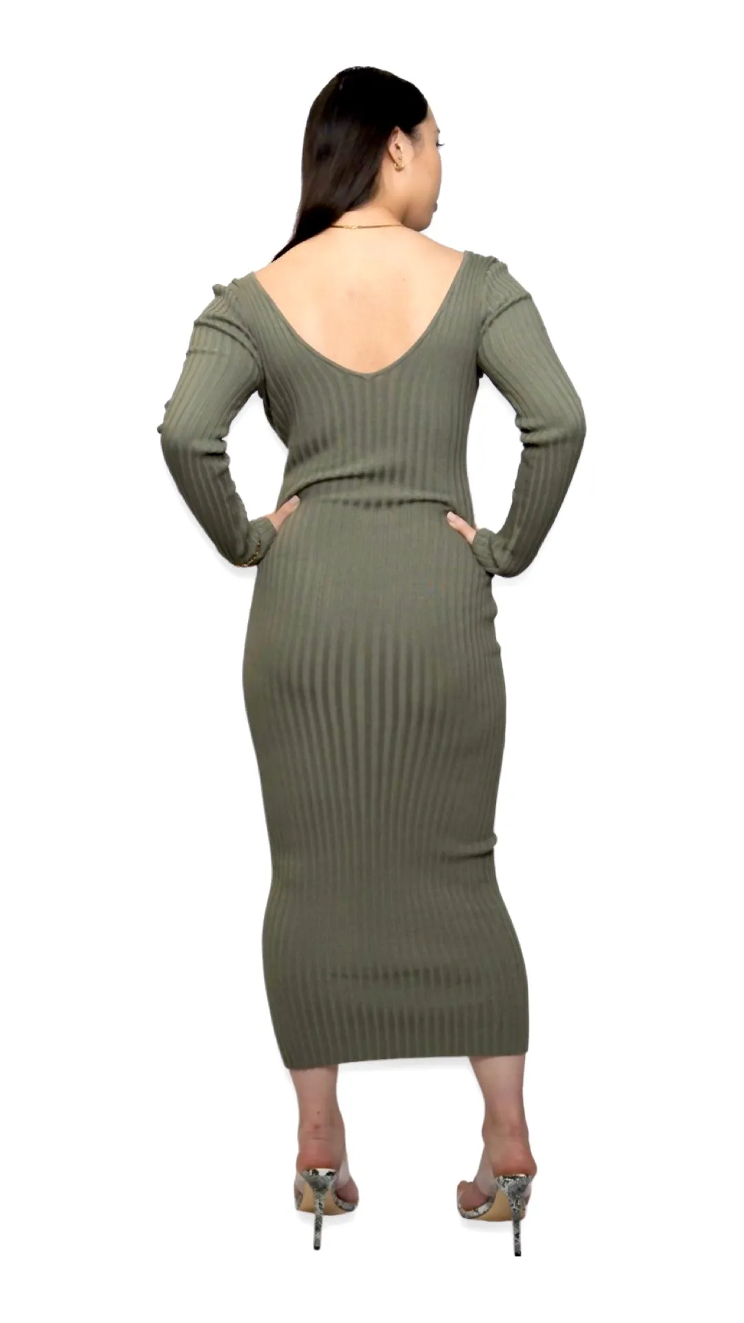 THE SASHA DRESS (MOSS)