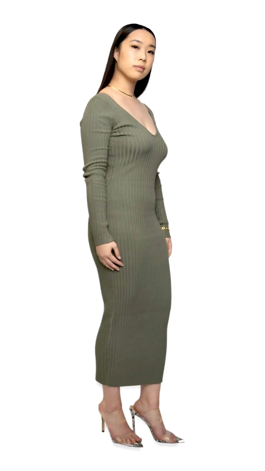 THE SASHA DRESS (MOSS)