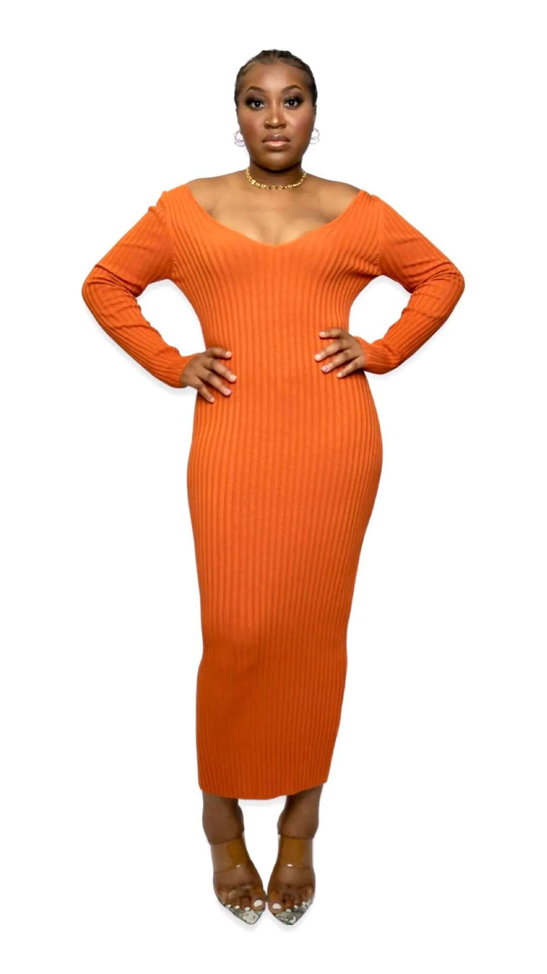 THE SASHA DRESS (ORANGE)