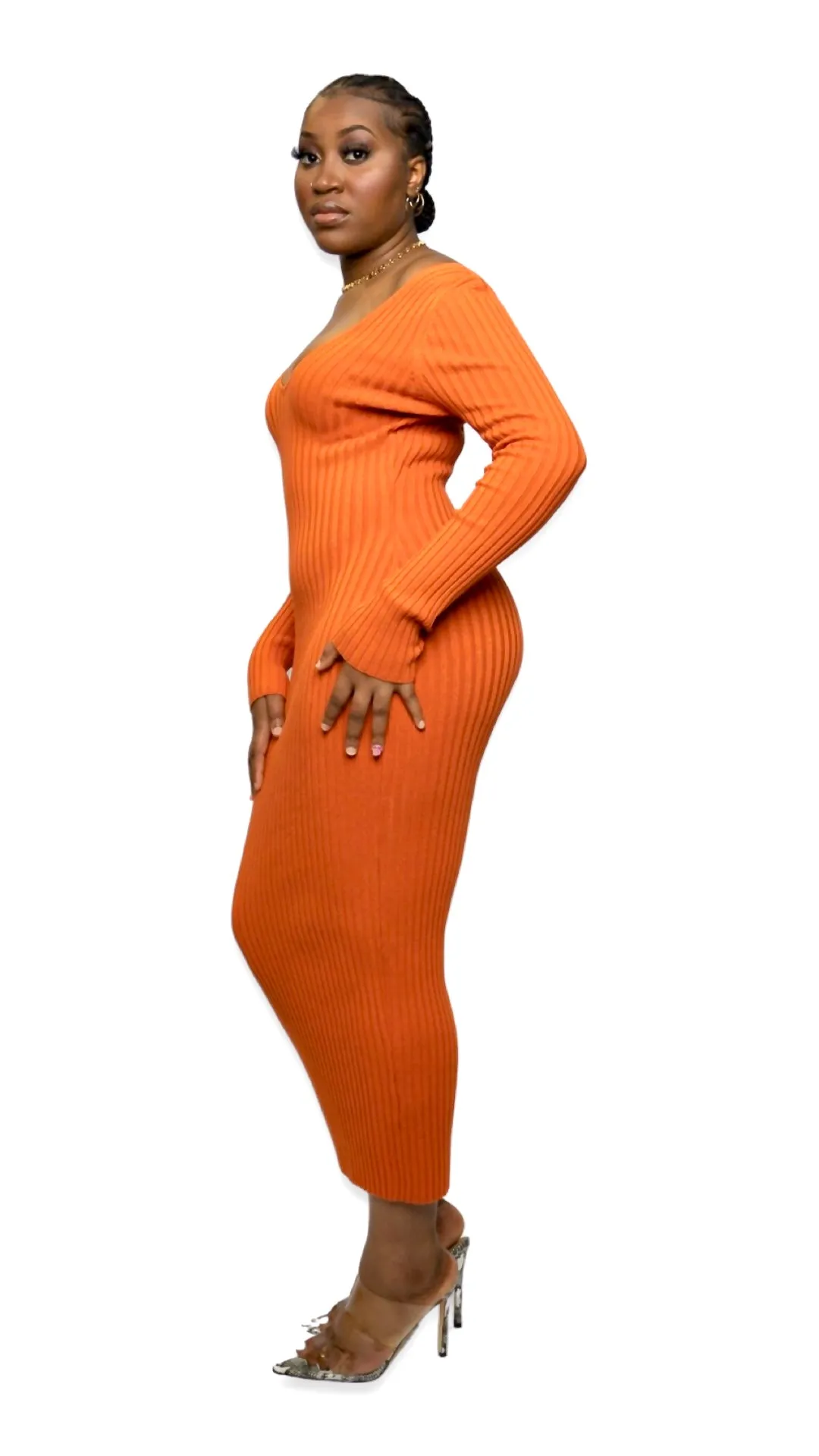 THE SASHA DRESS (ORANGE)