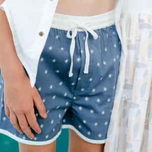The Sea Short - Sunburst Inky Blue