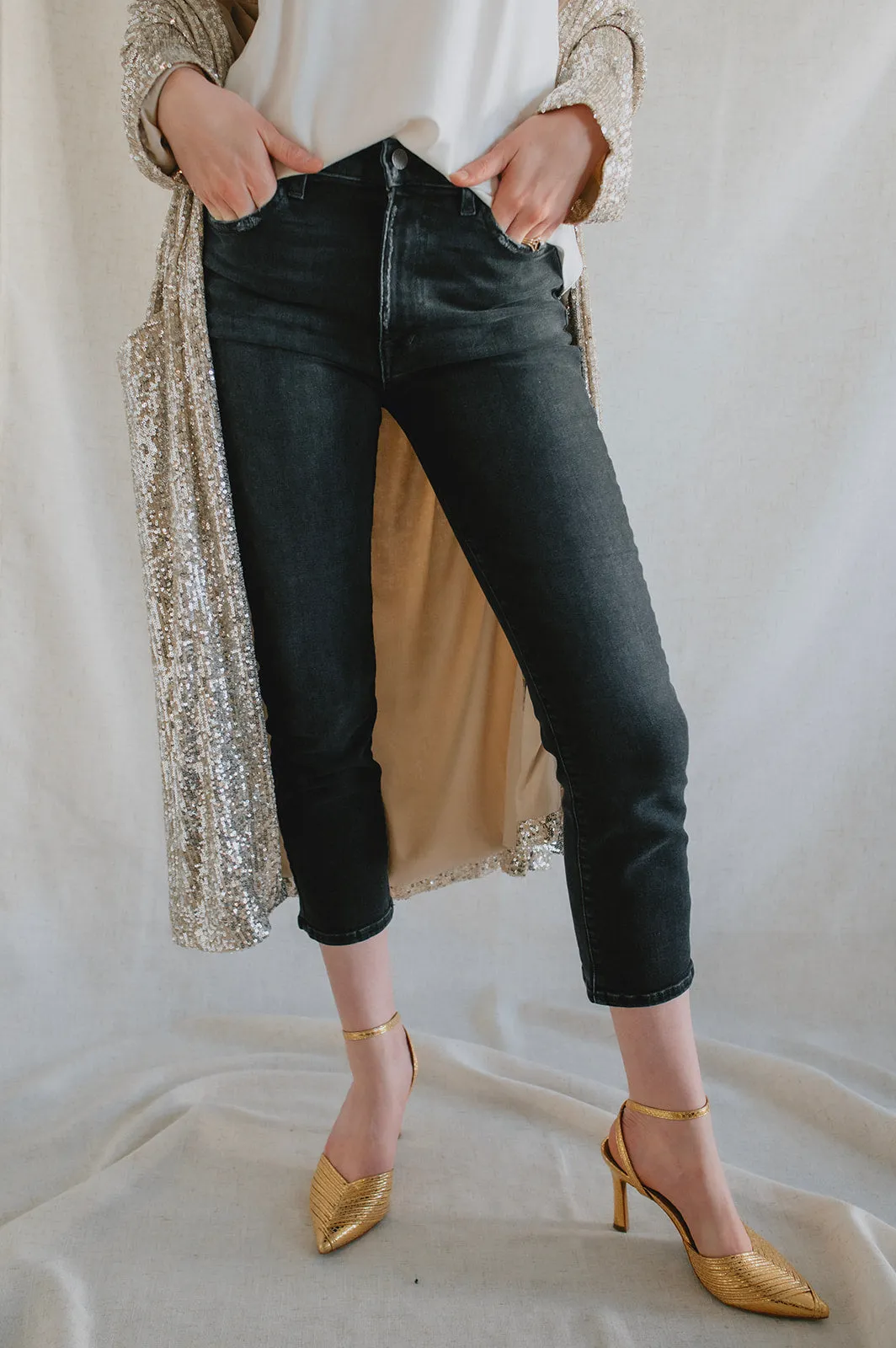 The Show Stopper Sequin Duster - Silver