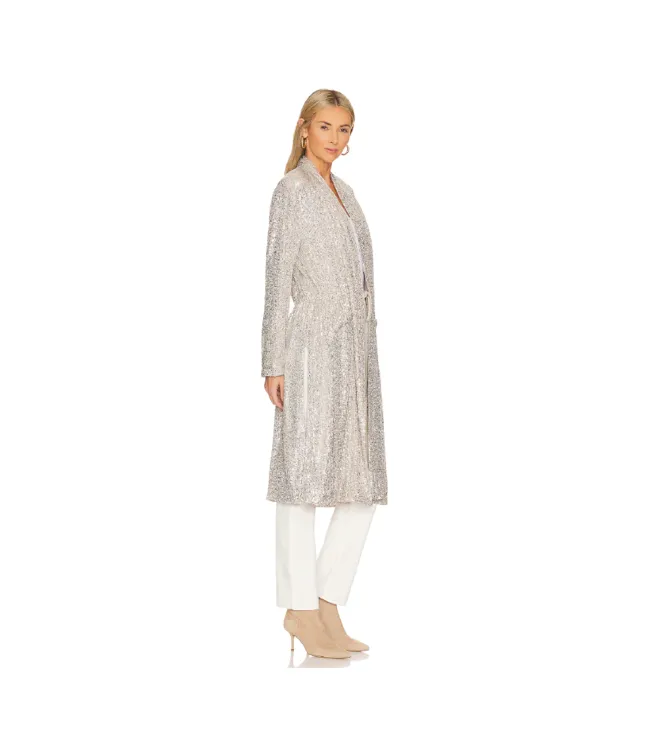 The Show Stopper Sequin Duster - Silver