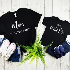 The Wild One-Mom of the Wild One, Mom and Baby Matching Shirts,Funny Matching Outfits, Mom Gift Ideas, Matching Shirts for Moms,Mommy and Me