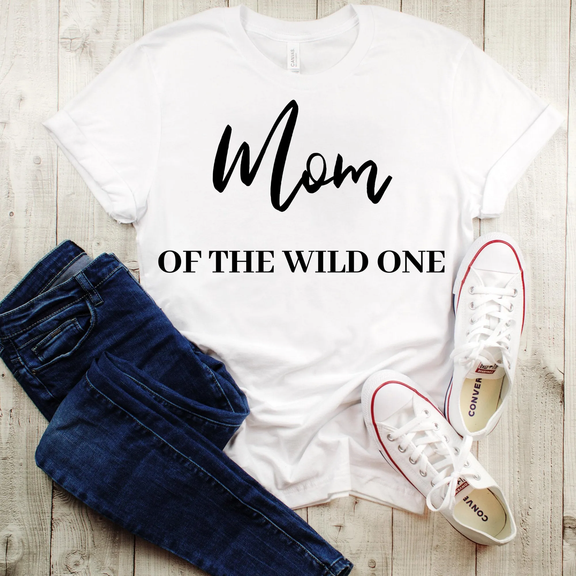 The Wild One-Mom of the Wild One, Mom and Baby Matching Shirts,Funny Matching Outfits, Mom Gift Ideas, Matching Shirts for Moms,Mommy and Me