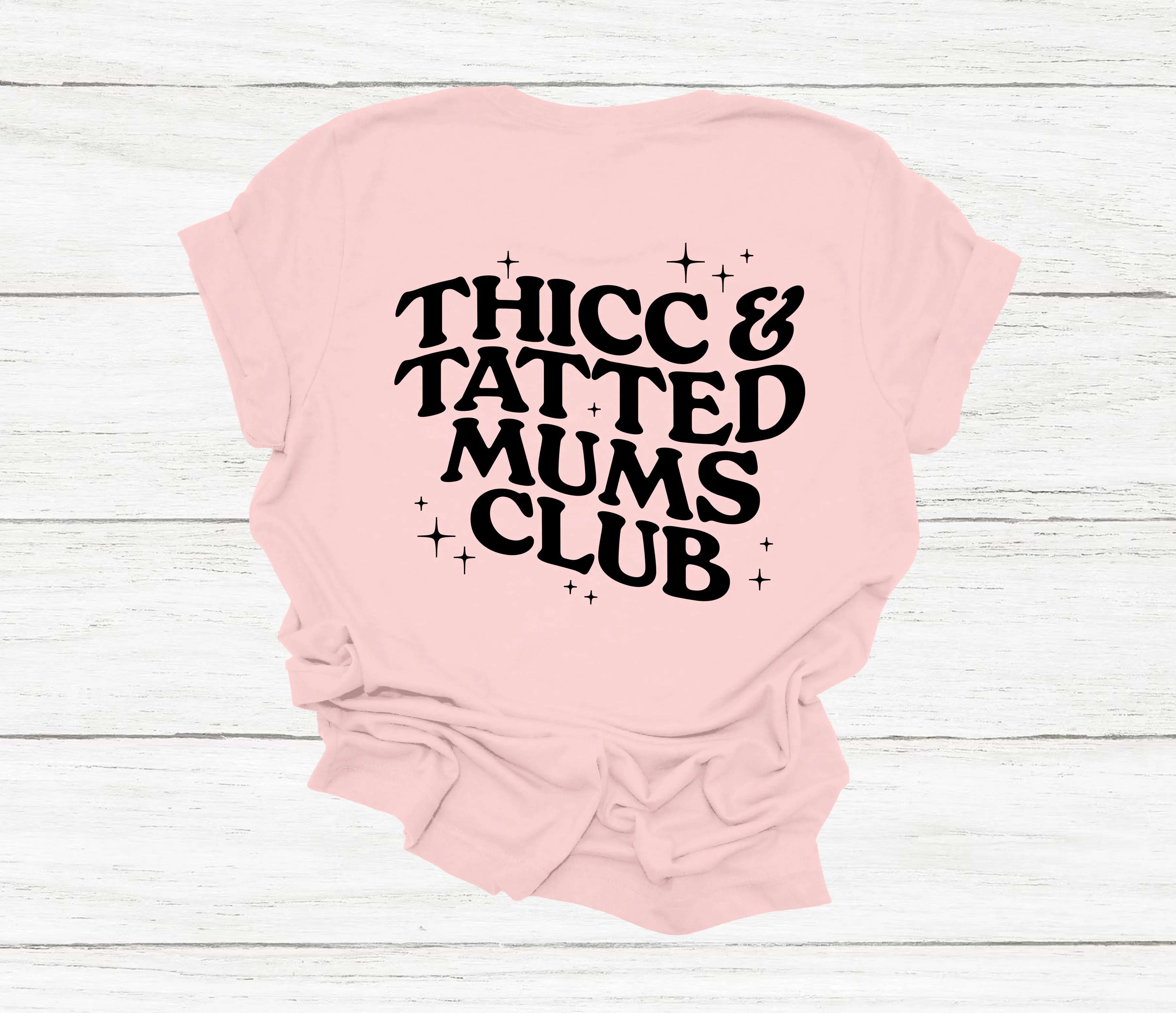 Thicc And Tatted Mums Club T-Shirt