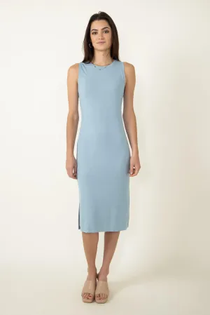 Thread & Supply Ribbed Dress for Women in Blue Teal | D1072RSTS-TEAL