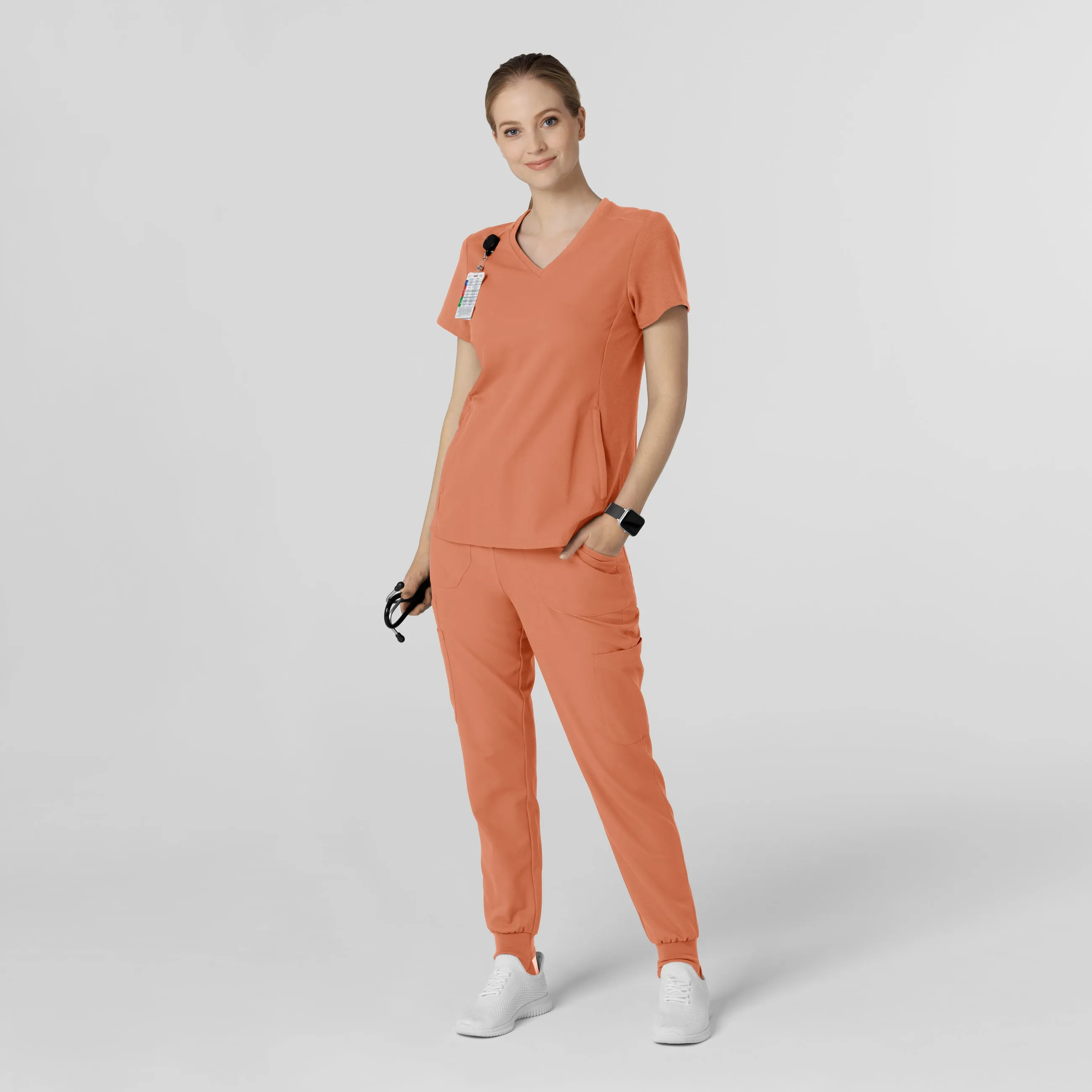 Thrive 5522 Convertible Stirrup Jogger Scrub Pants Terracotta