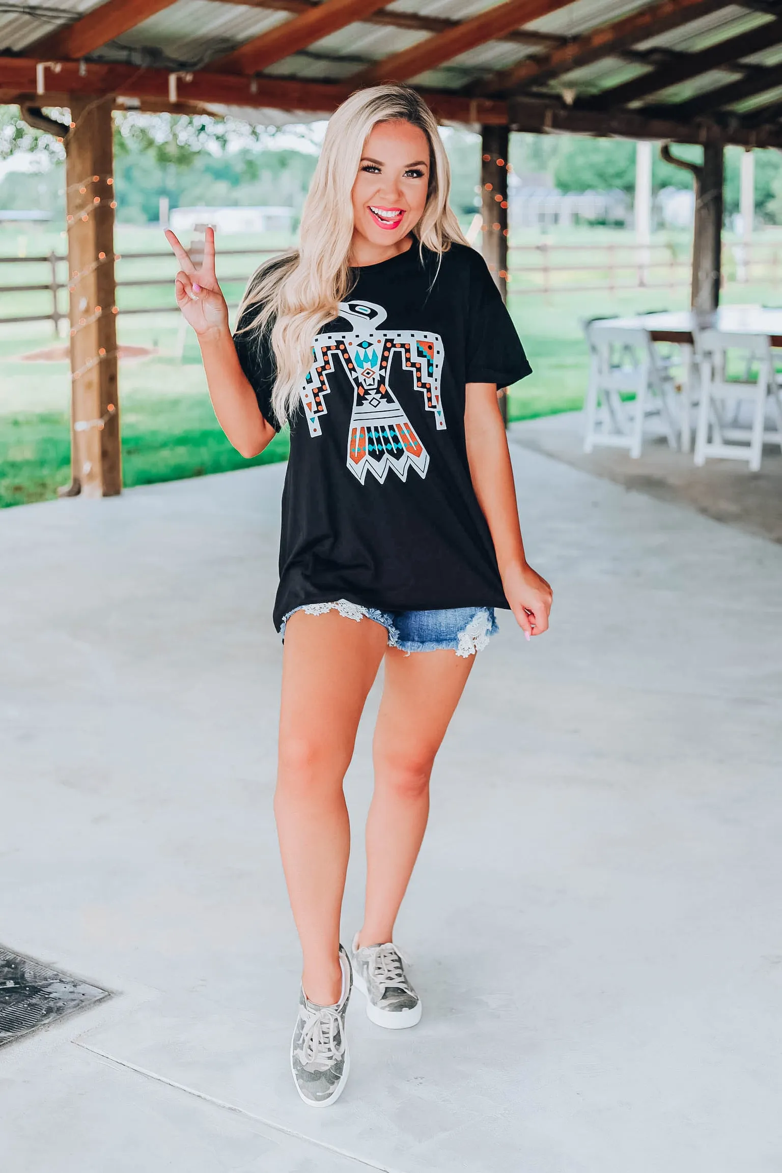 Thunderbird Graphic Tee - Black