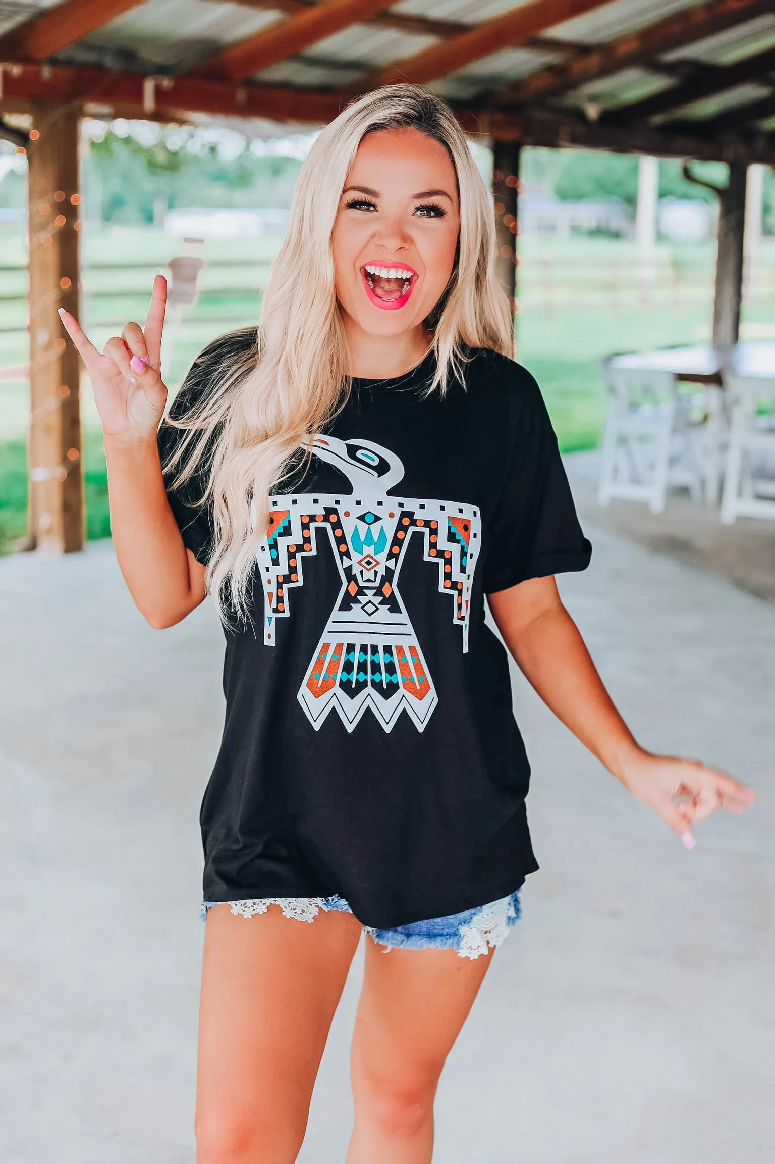 Thunderbird Graphic Tee - Black